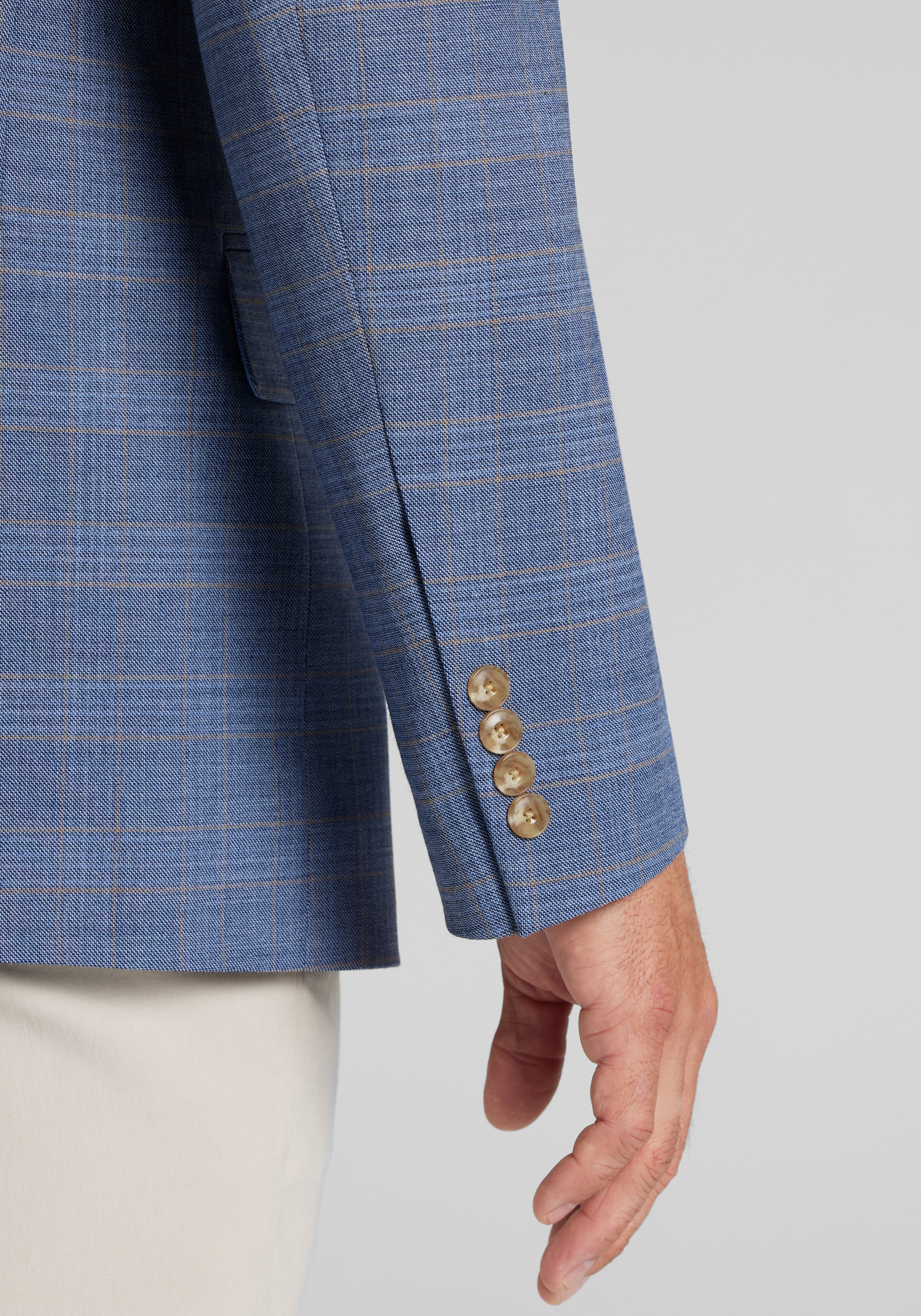 Jos. A. Bank Comfort Stretch Traditional Fit Plaid Sportcoat - Big & Tall