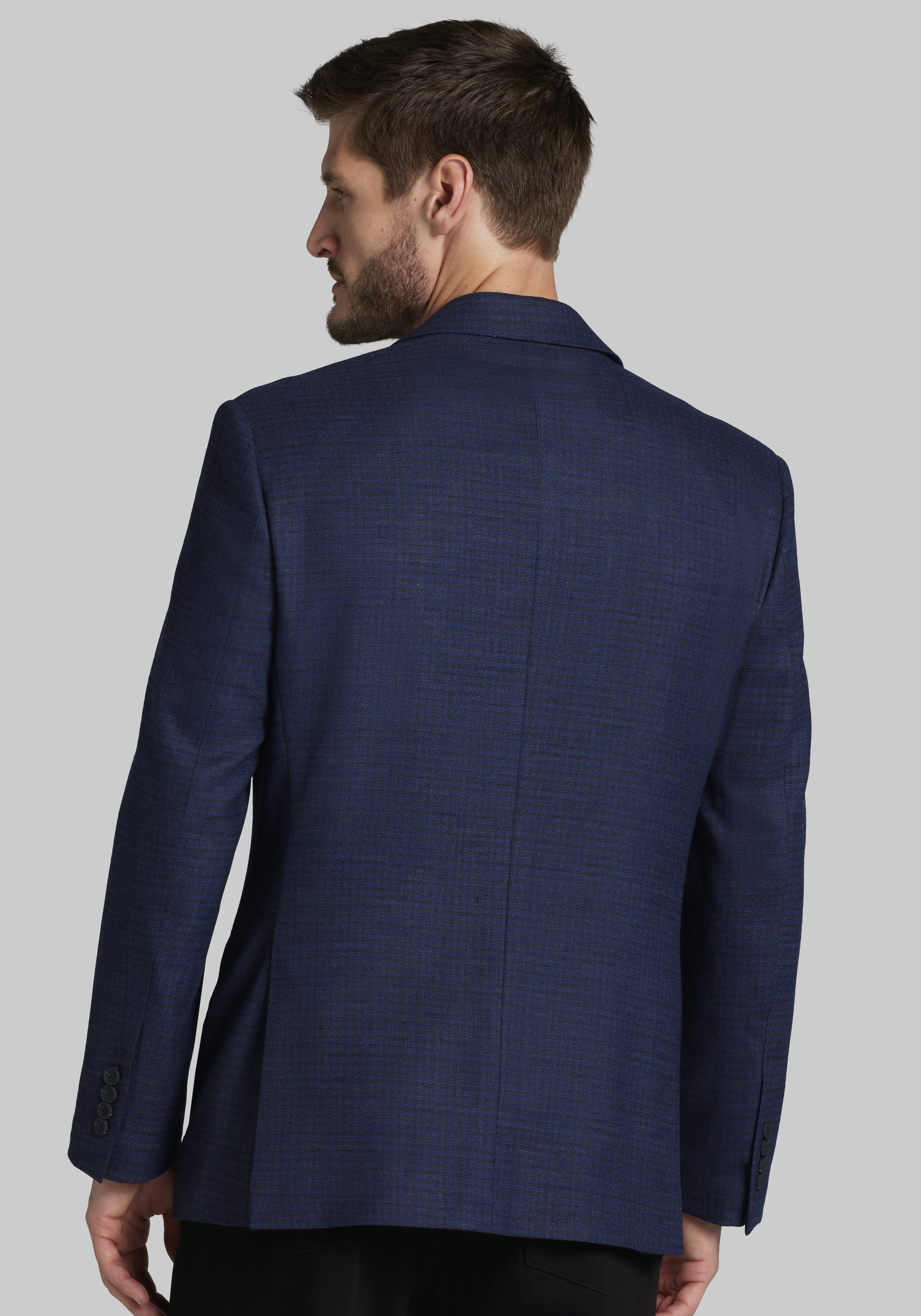 Traveler Collection Tailored Fit Check Sportcoat - Big & Tall
