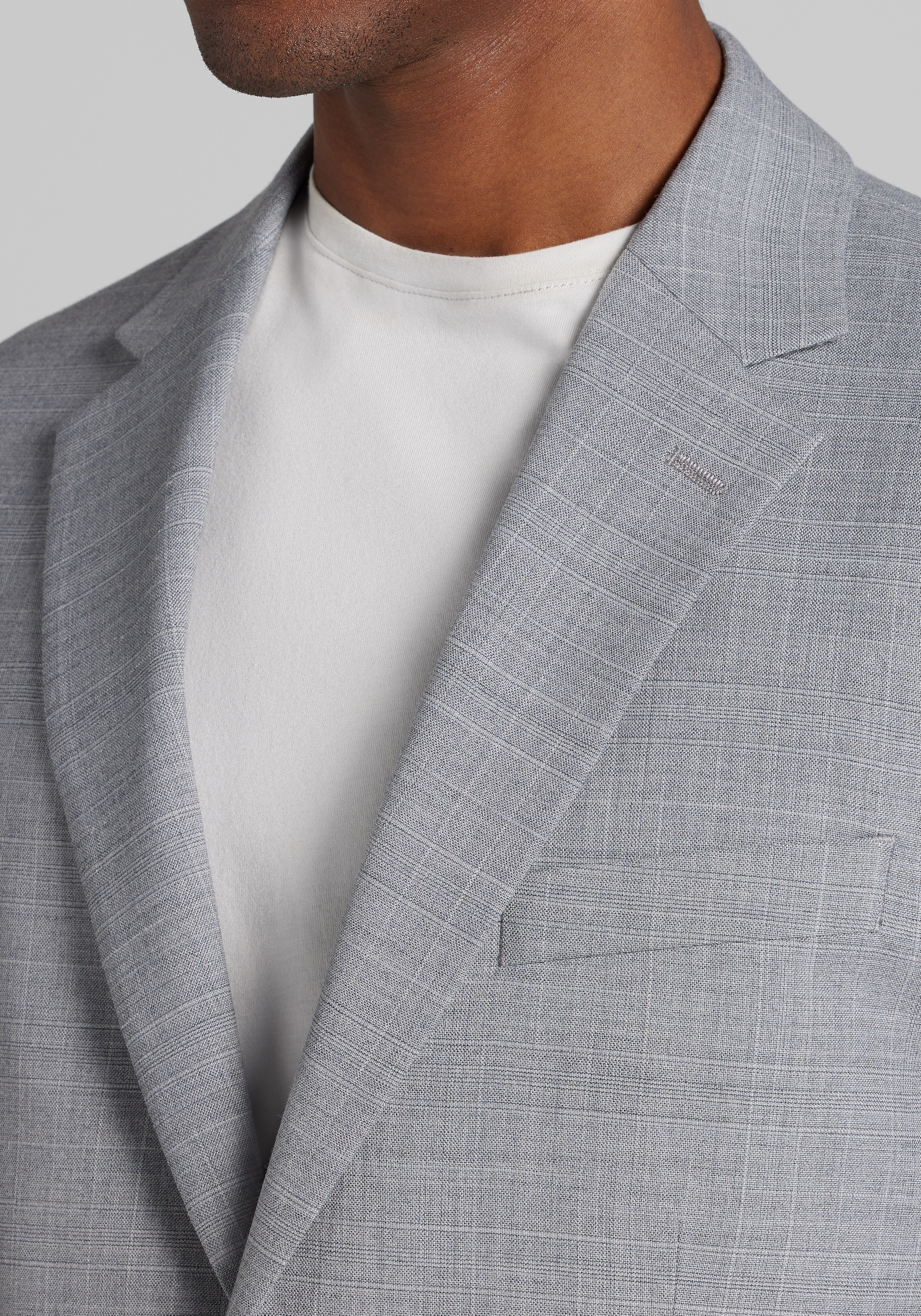 Jos. A. Bank Tailored Fit Wool Blend Suit Separates Medium Plaid Jacket