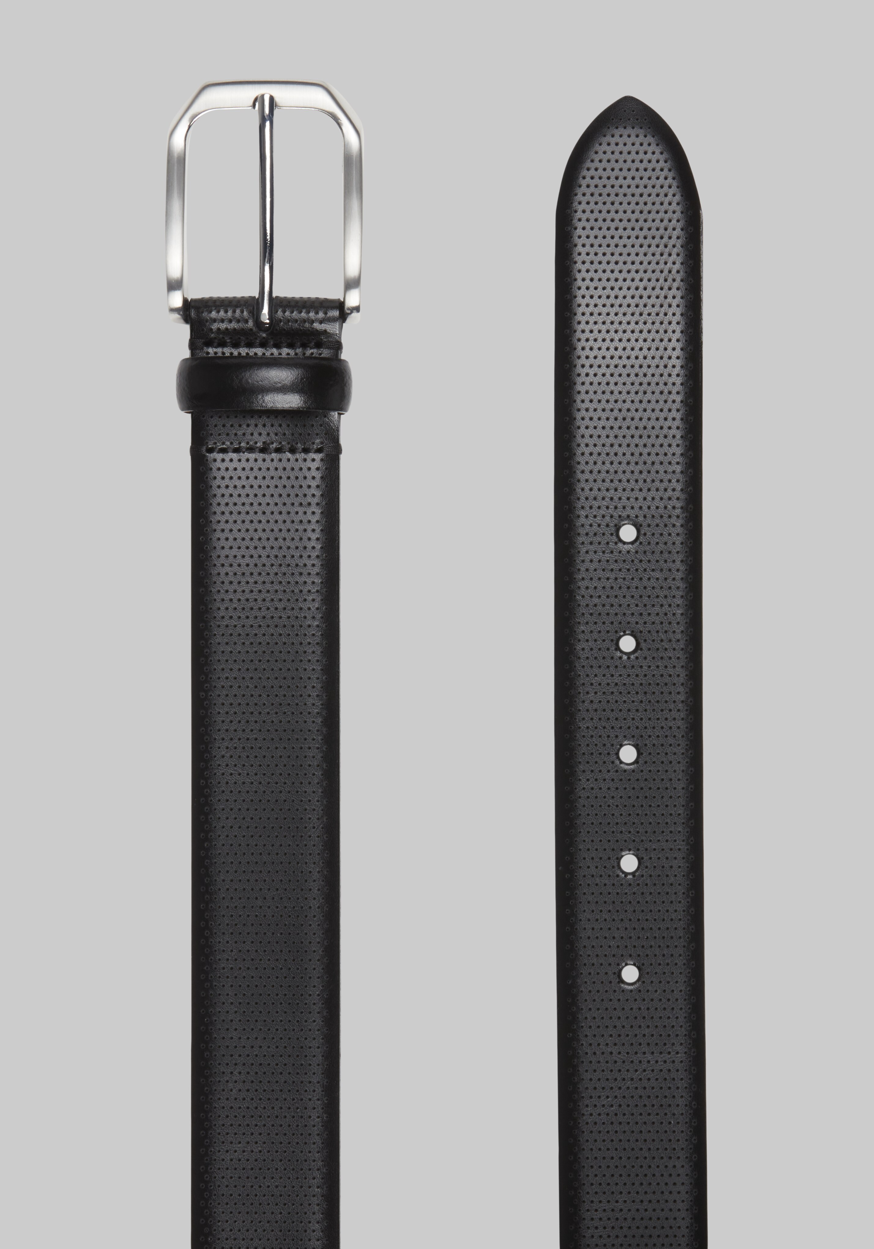 Johnston & Murphy Micro Perforated Leather Belt - Long