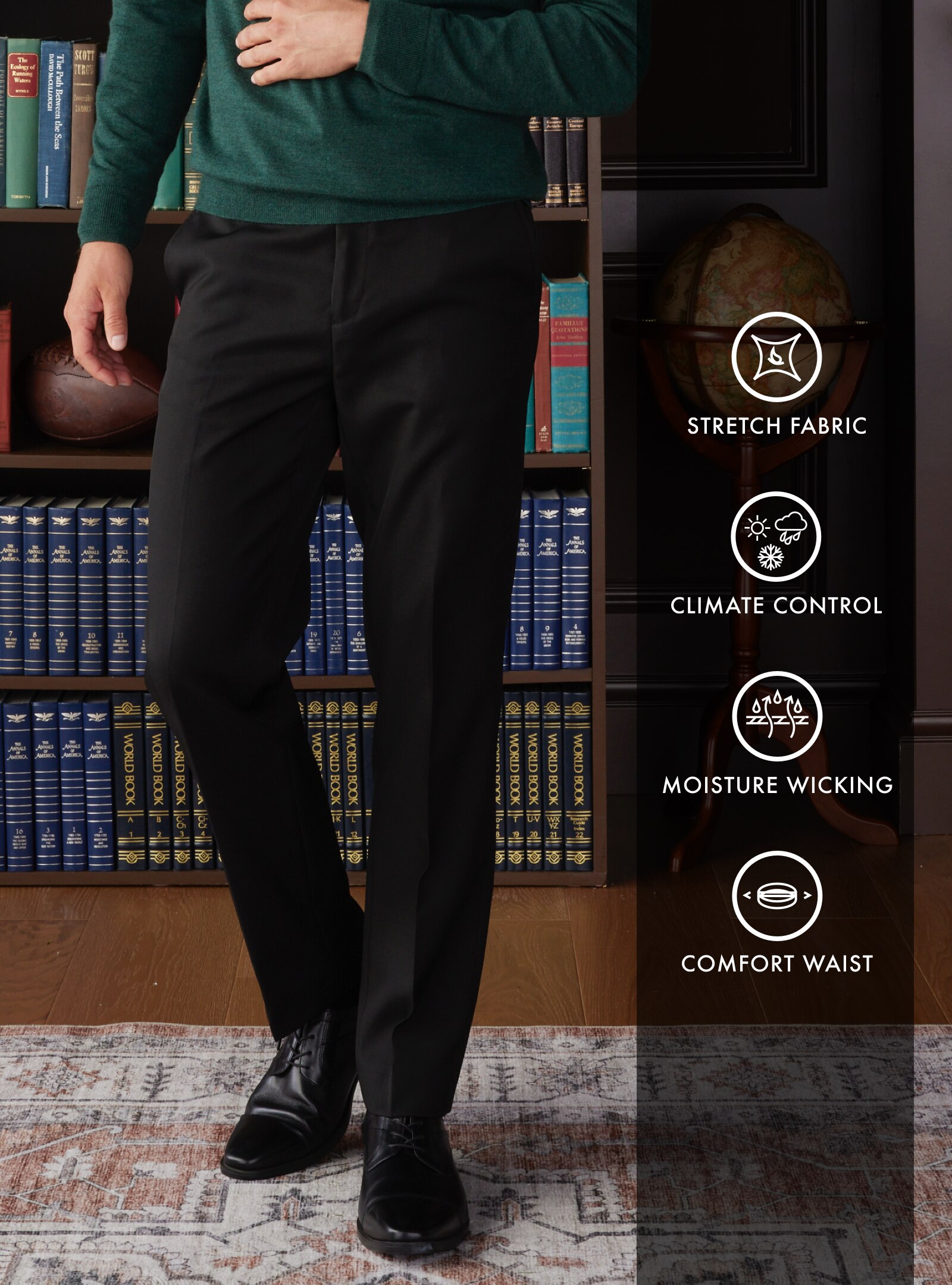 Traveler Performance Tailored Fit Dress Pants - Big & Tall