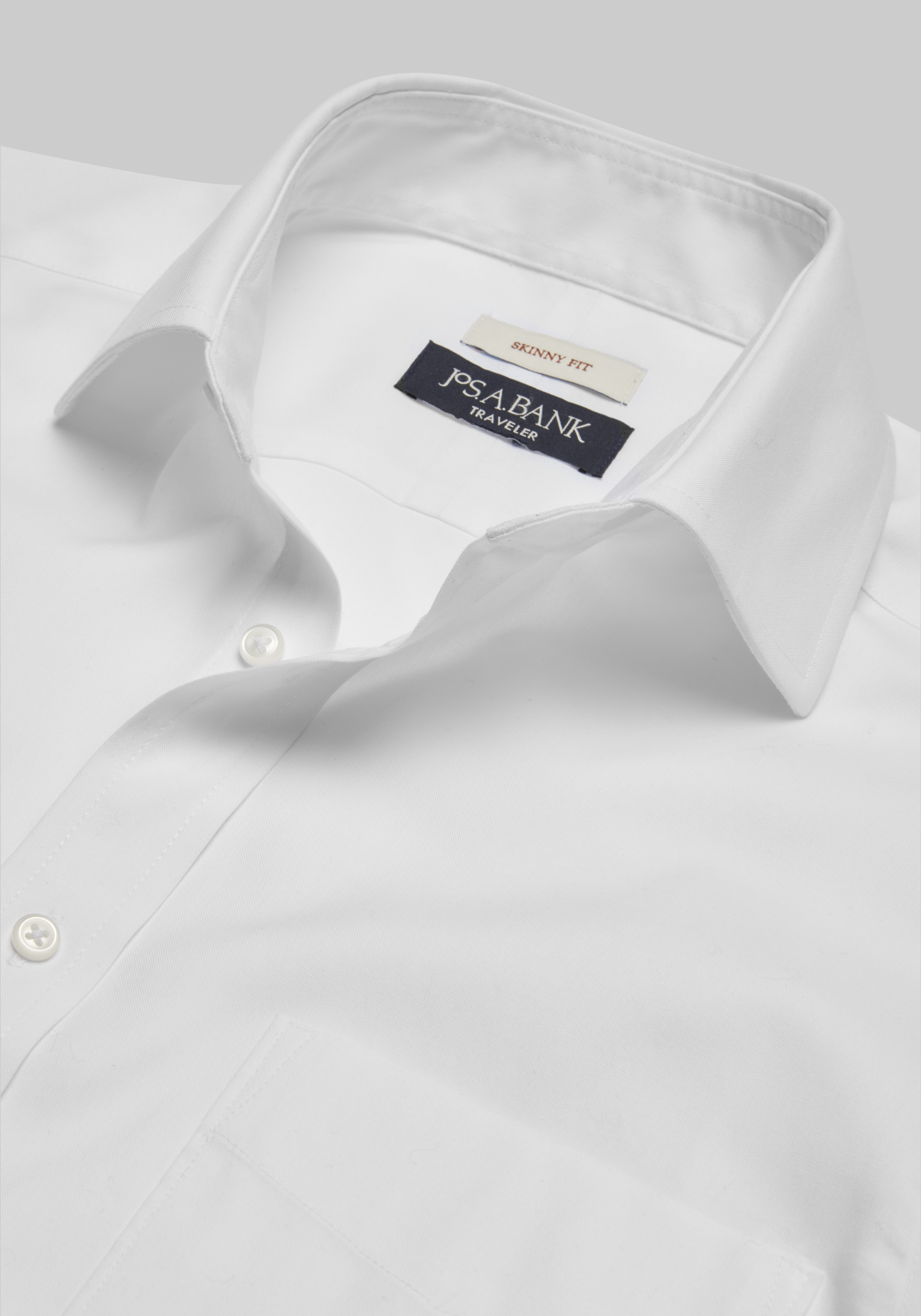 Traveler Collection Skinny Fit Spread Collar Dress Shirt