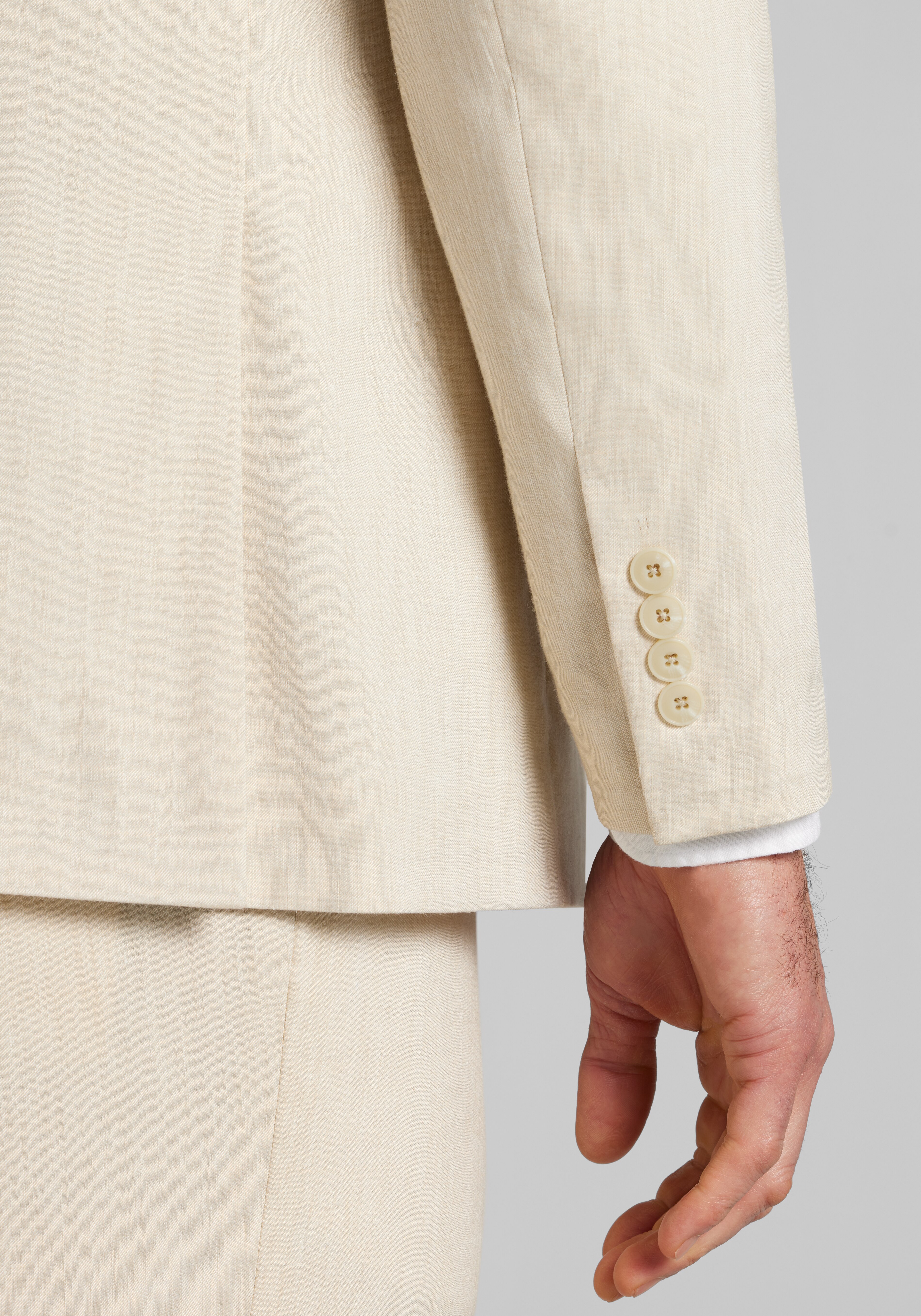 Jos. A. Bank Tailored Fit Linen Blend Suit