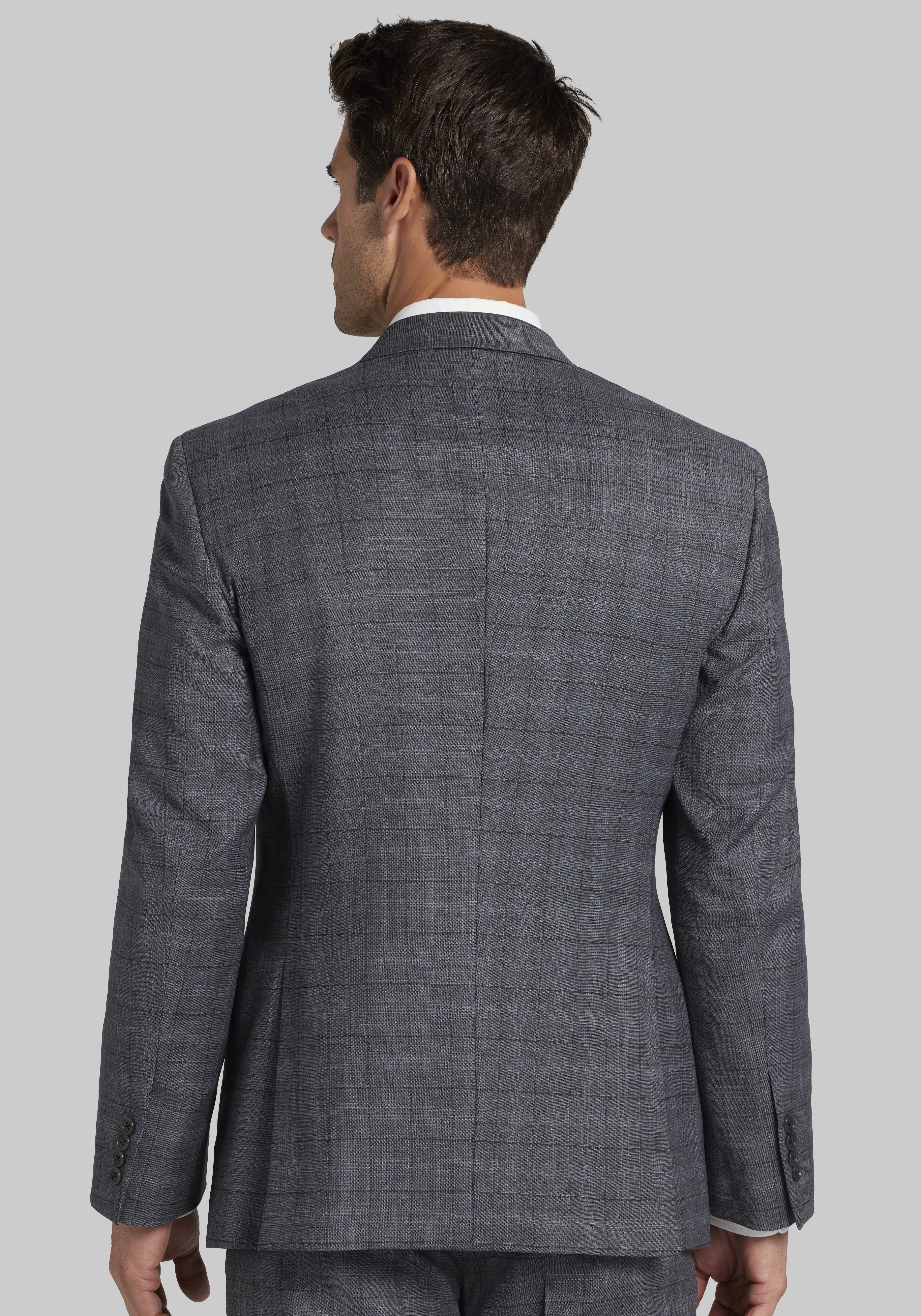 Jos. A. Bank Tailored Fit Plaid Suit - Big & Tall