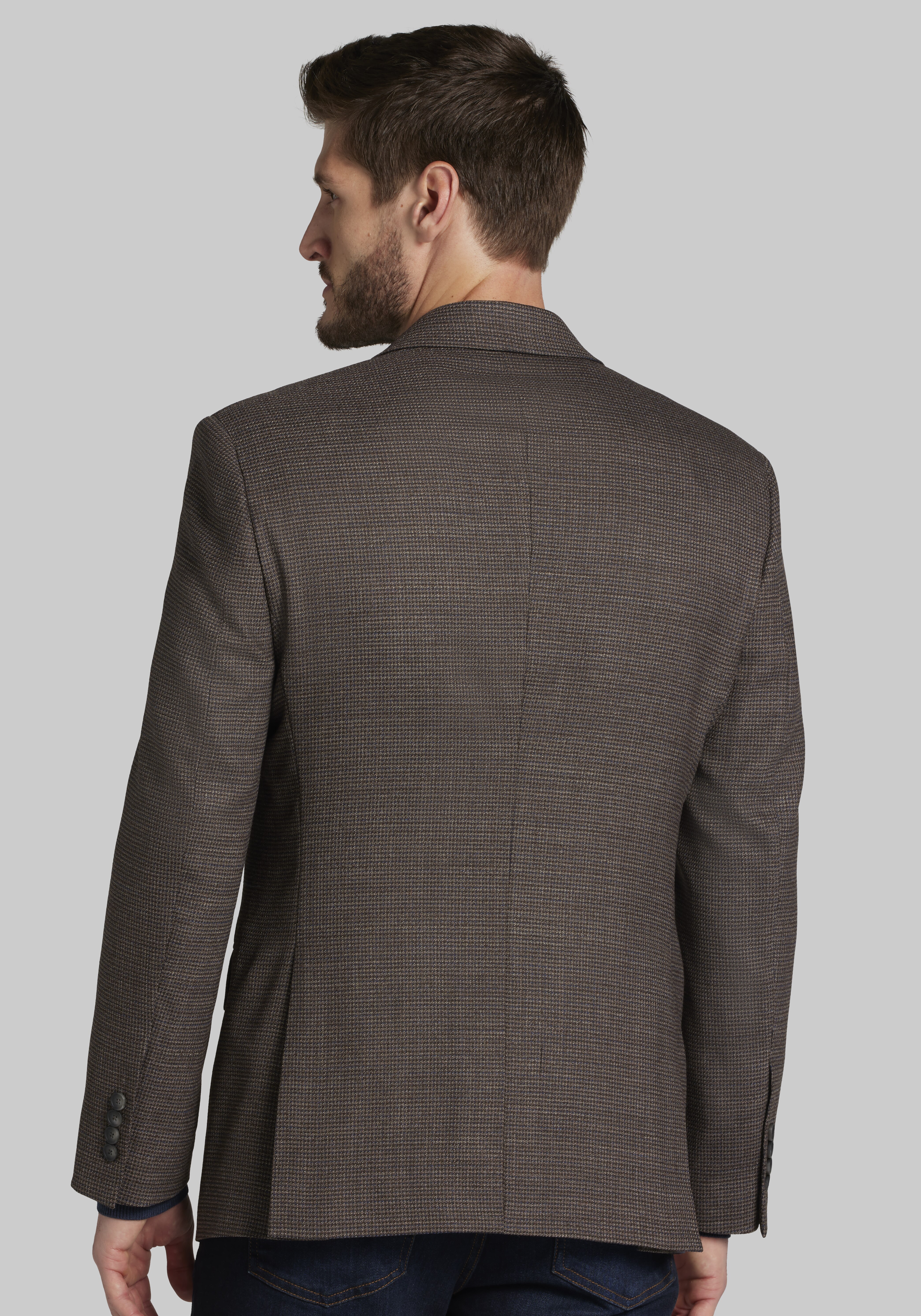 Traveler Collection Tailored Fit Check Sportcoat - Big & Tall