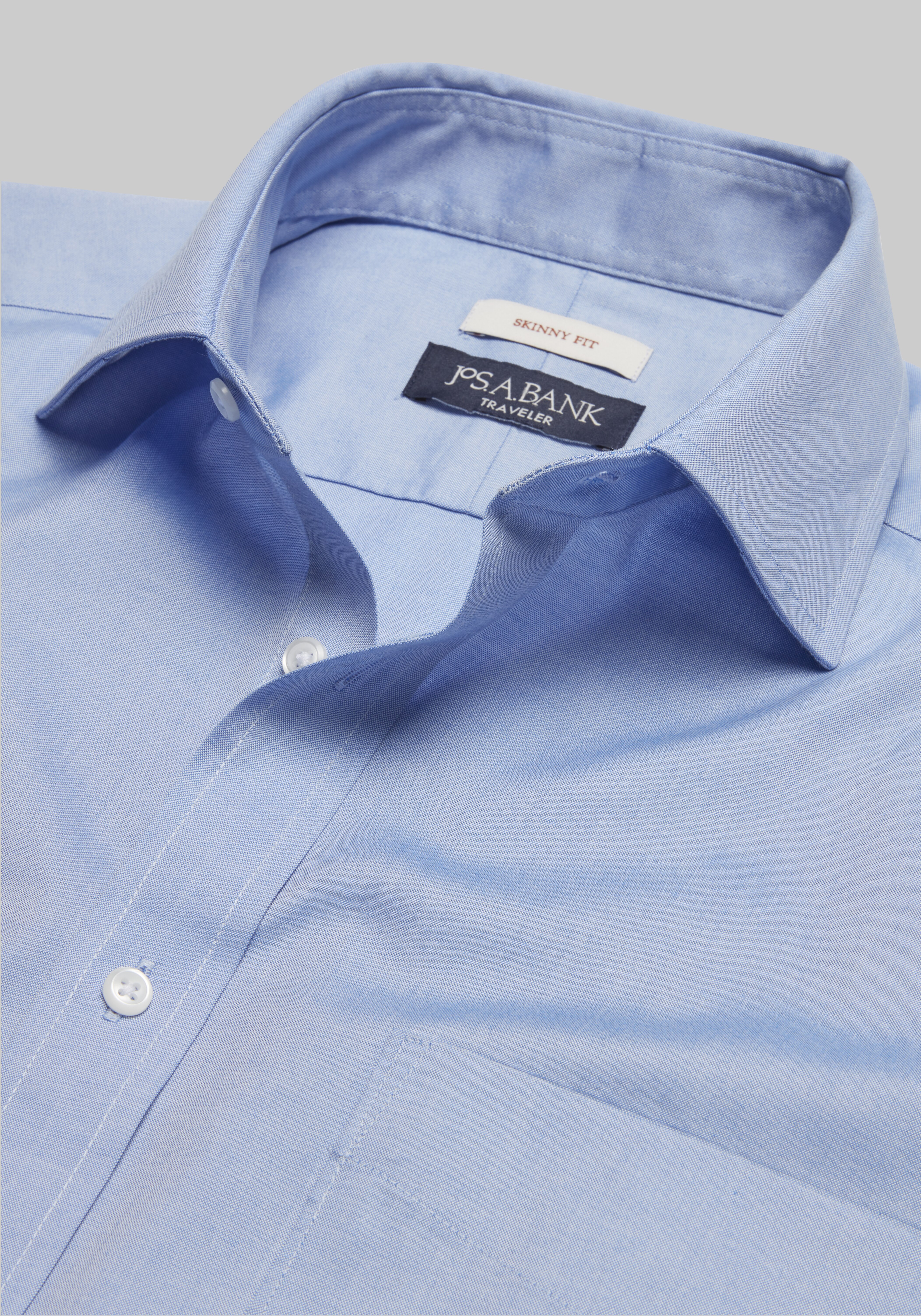 Traveler Collection Skinny Fit Solid Dress Shirt