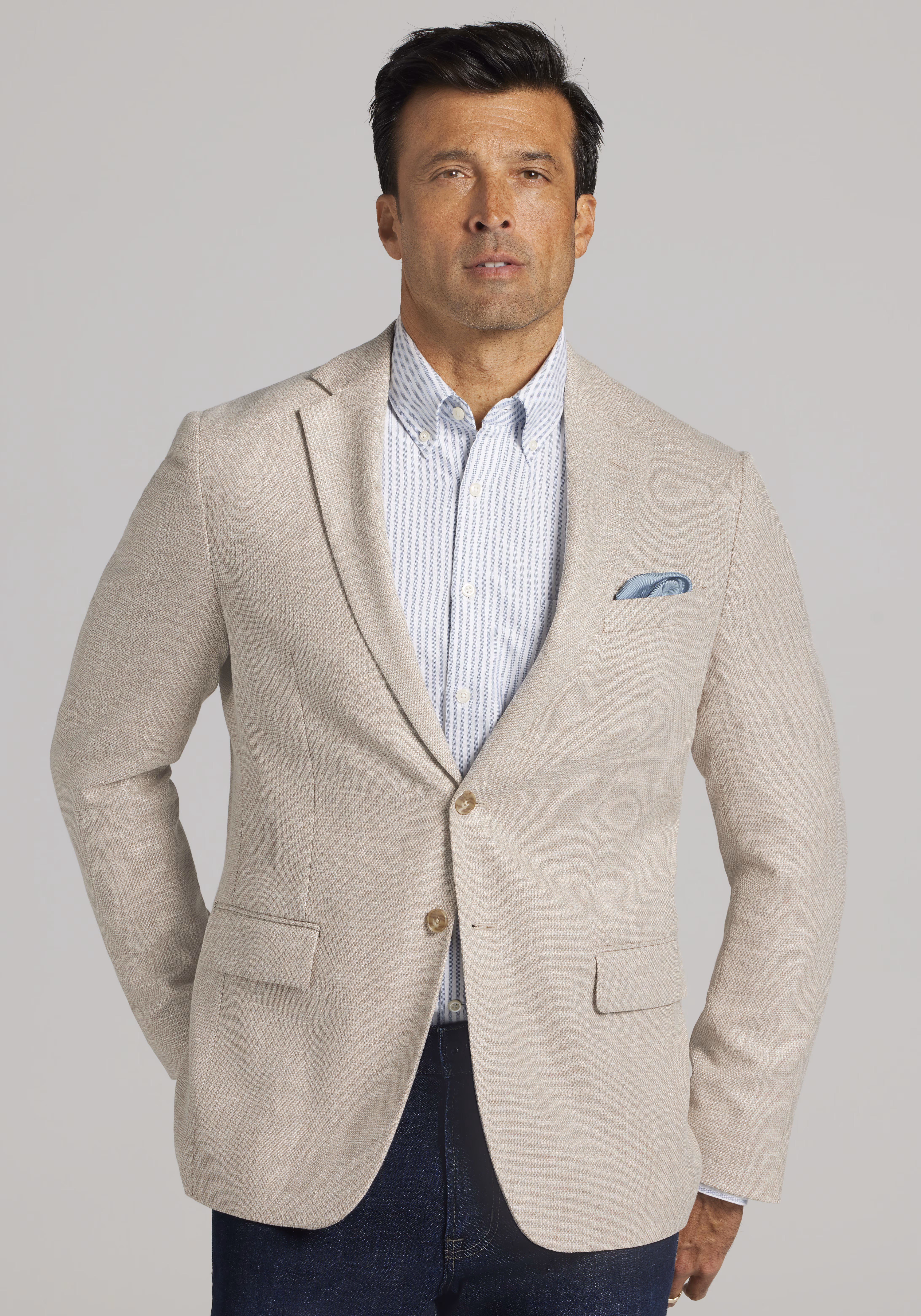 Jos. A. Bank Tailored Fit Comfort Stretch Textured Sportcoat