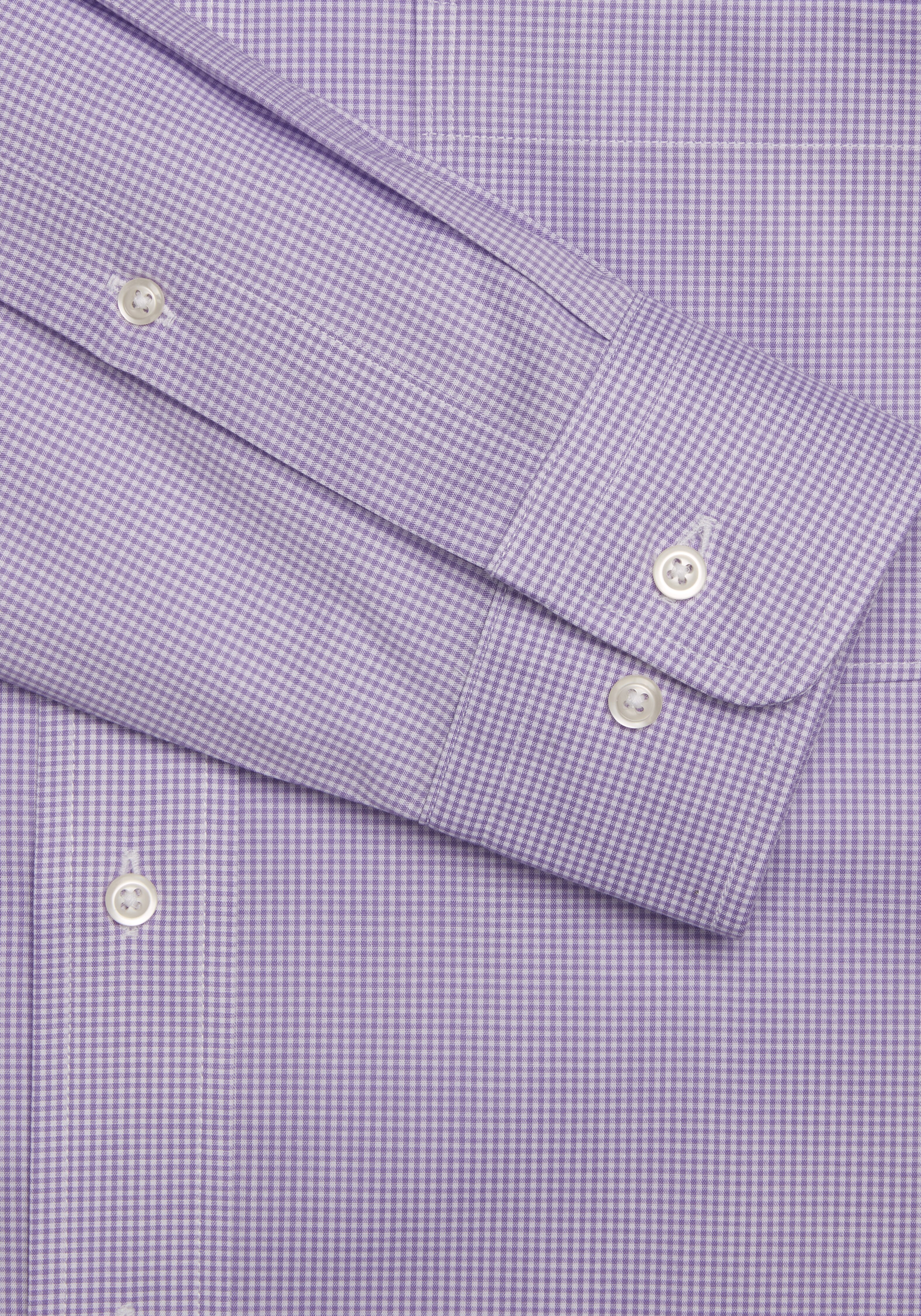 Jos. A. Bank Tailored Fit Spread Collar Mini Check Dress Shirt