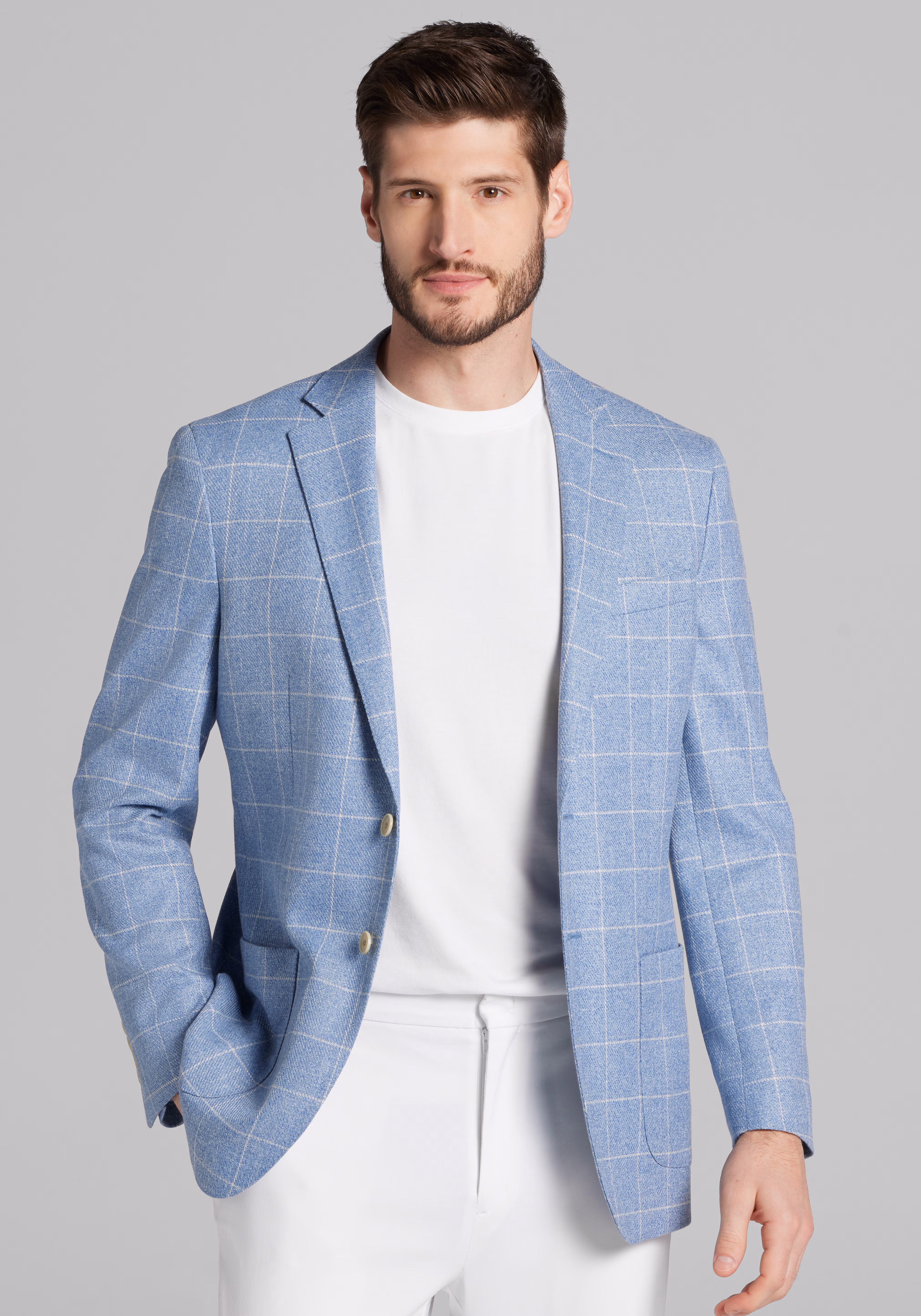 Jos. A. Bank Slim Fit Windowpane Sportcoat
