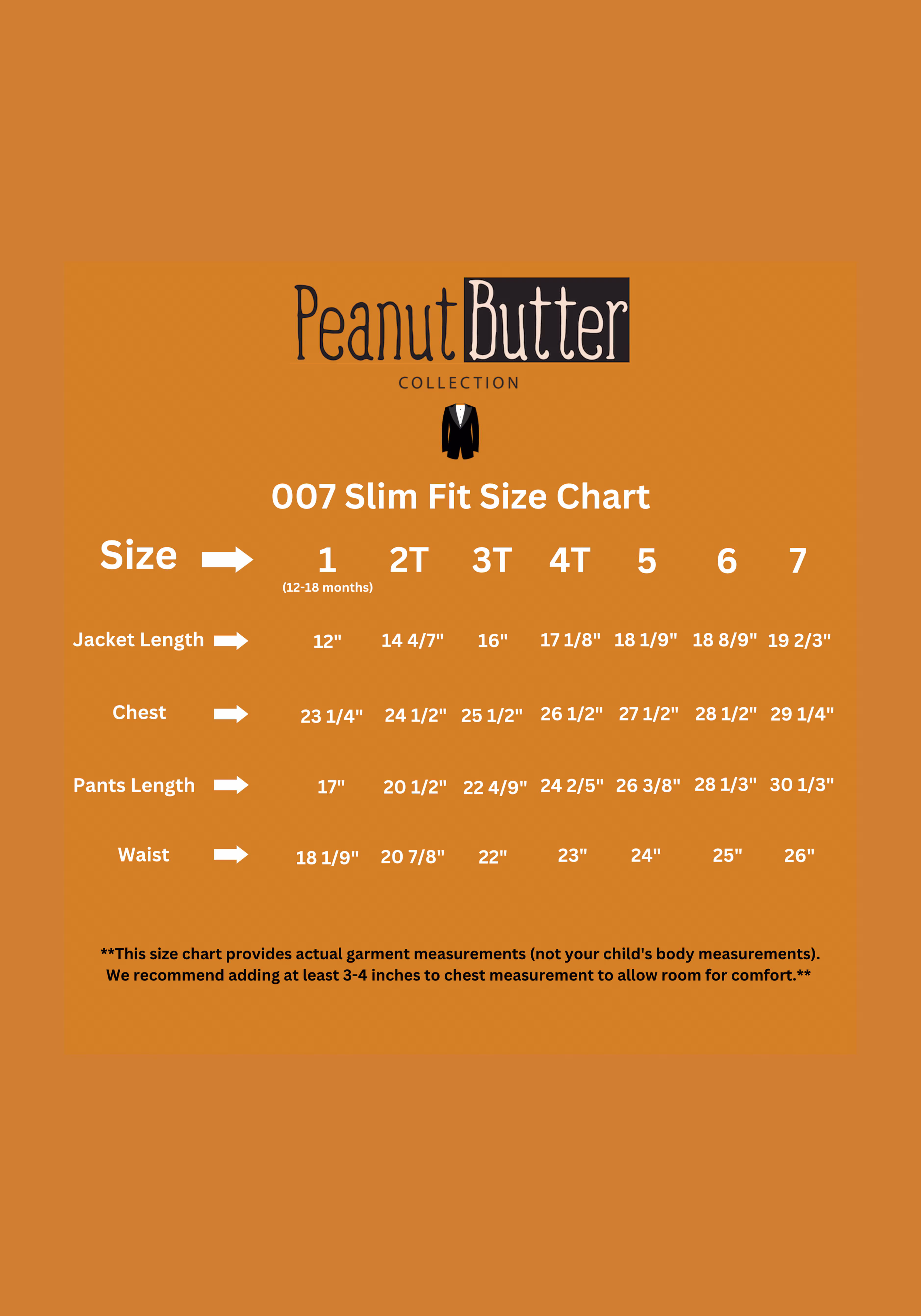 Peanut Butter Collection 007 Slim Fit Toddler's Tuxedo