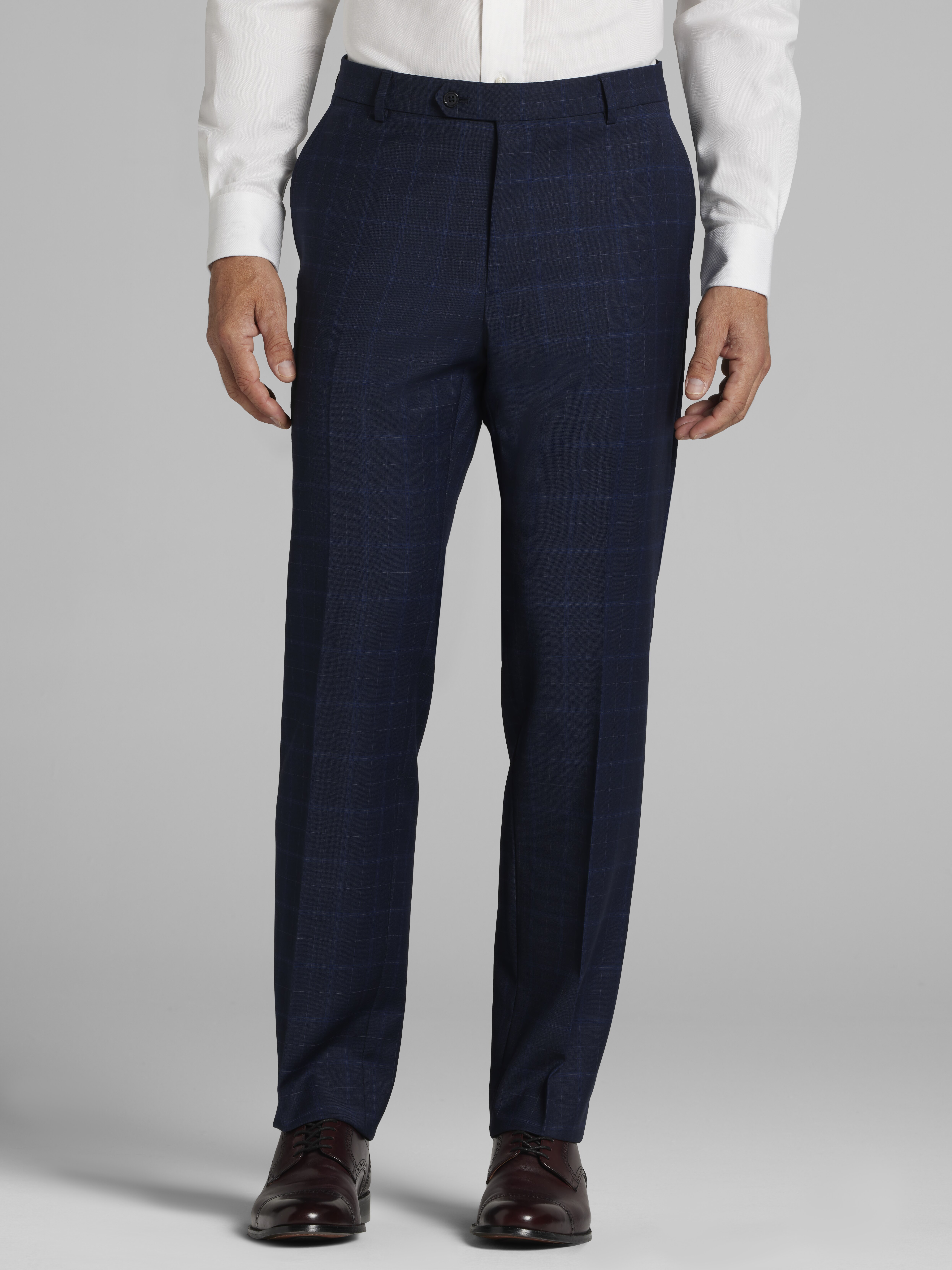 Jos. A. Bank Tailored Fit Windowpane Suit - Big & Tall