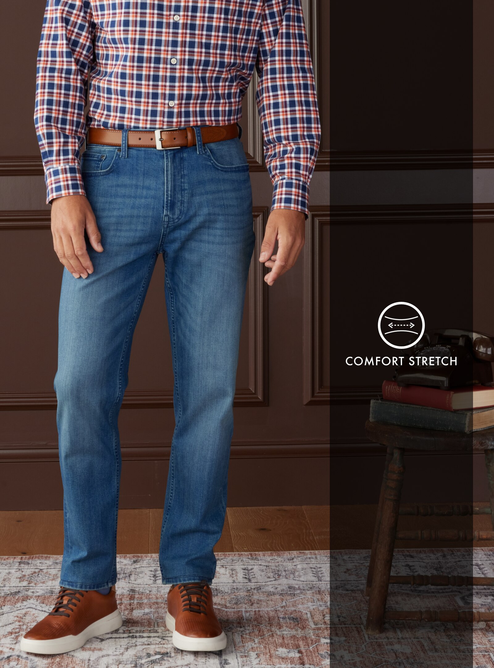 Jos. A. Bank Tailored Fit Straight Leg Jeans