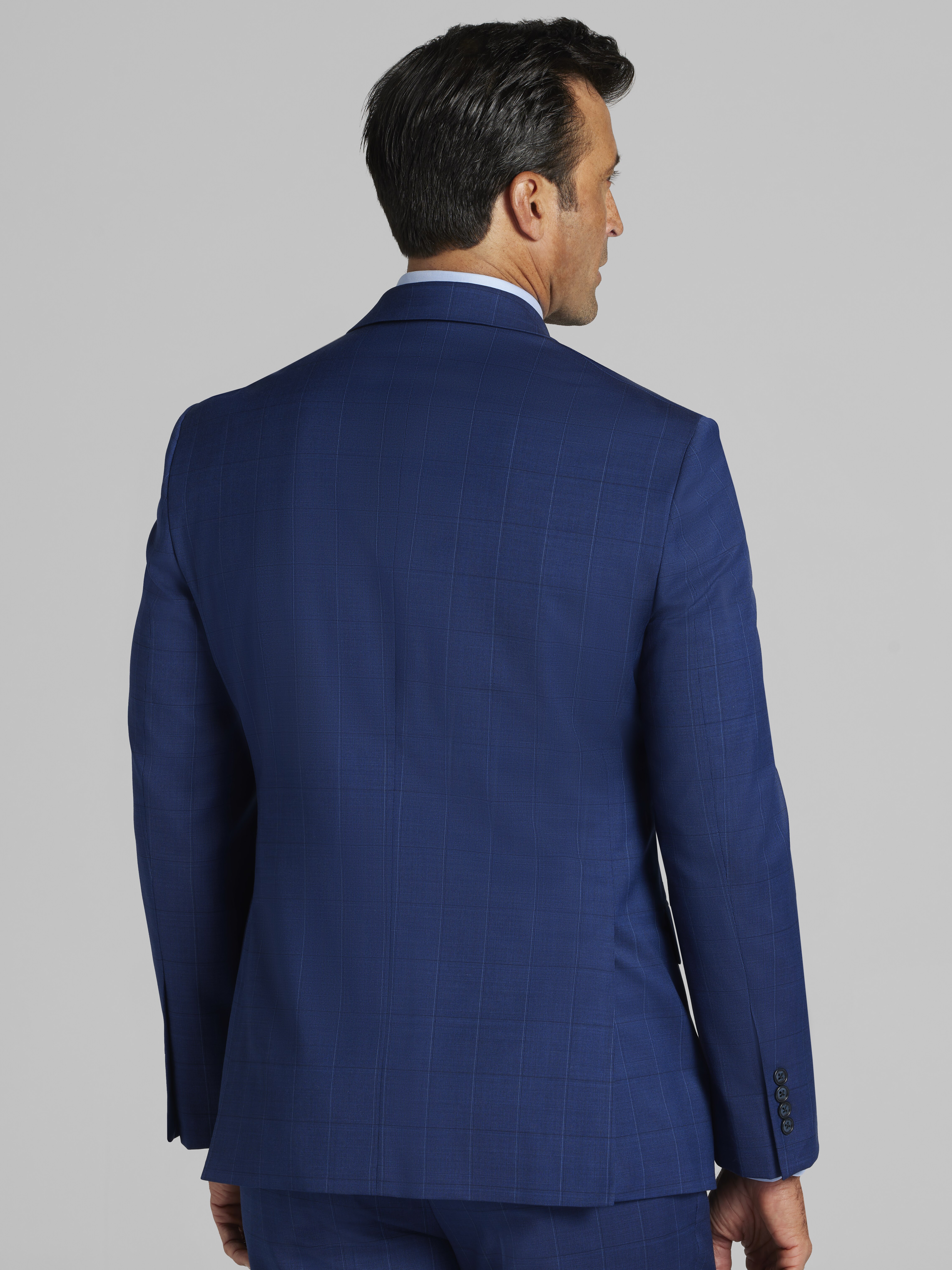 Jos. A. Bank Tailored Fit Windowpane Suit - Big & Tall