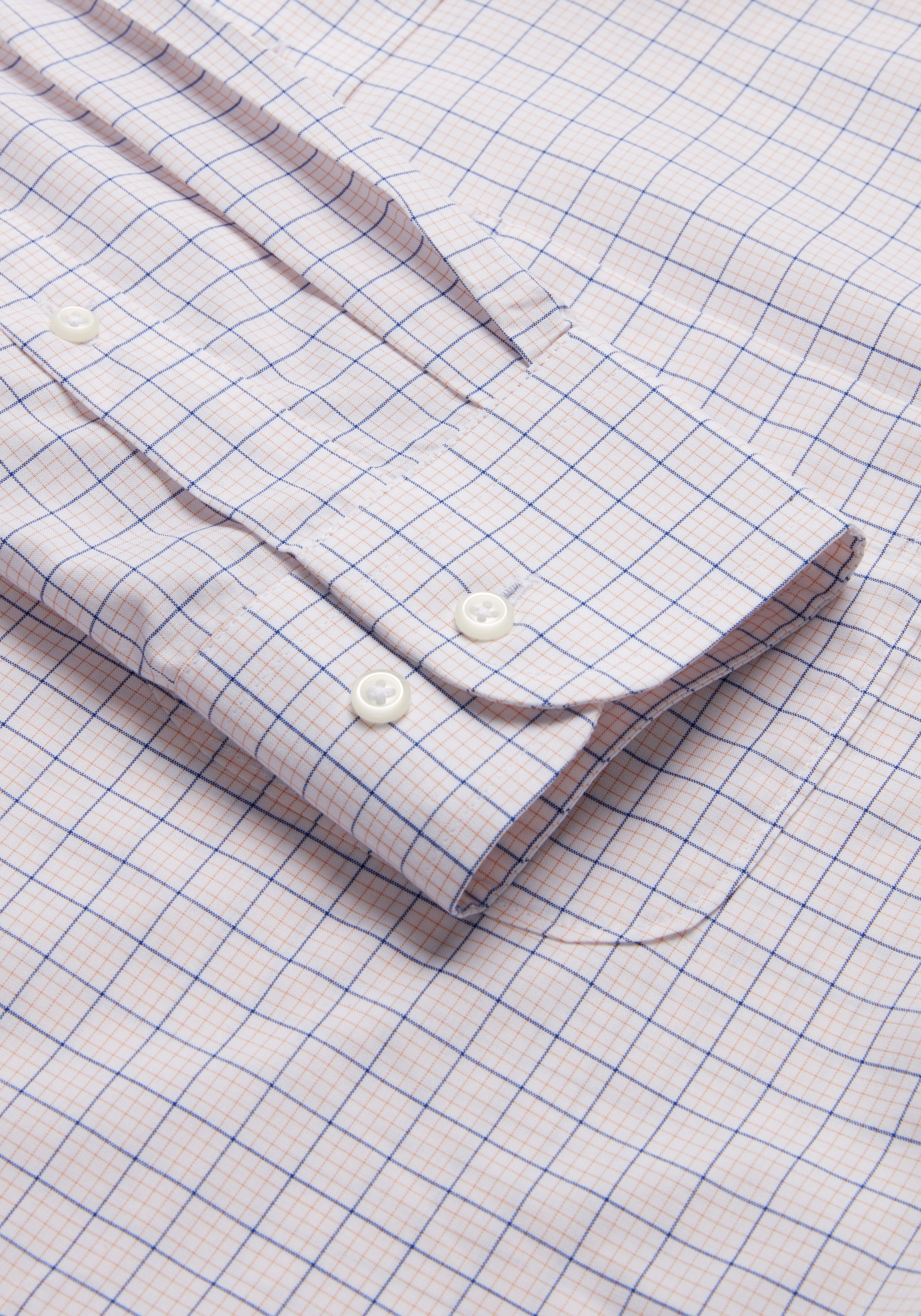 Traveler Collection Traditional Fit Button-Down Collar Grid Dress Shirt