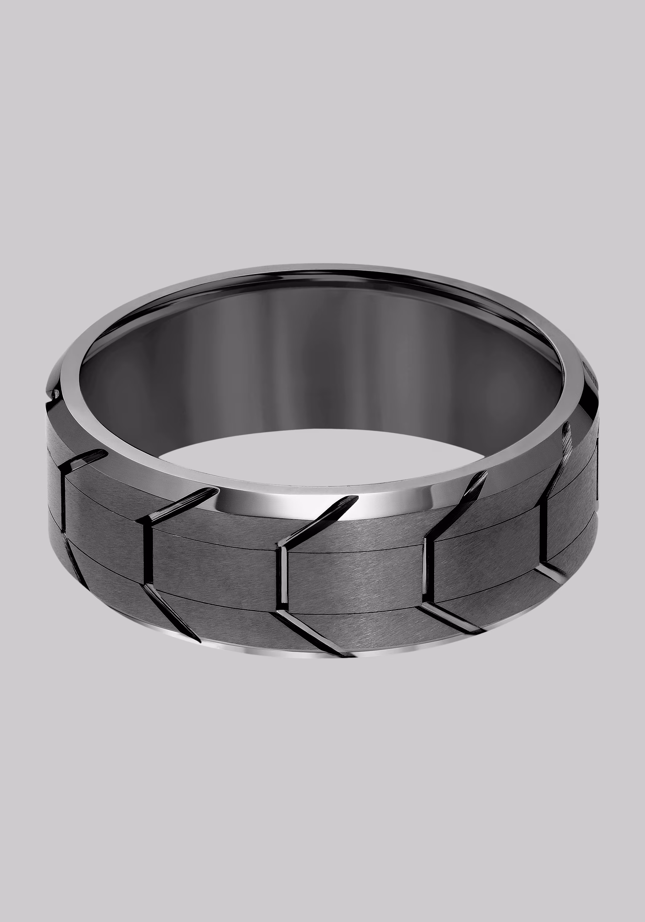GTX 8mm Tire Tread Tungsten Carbide Band