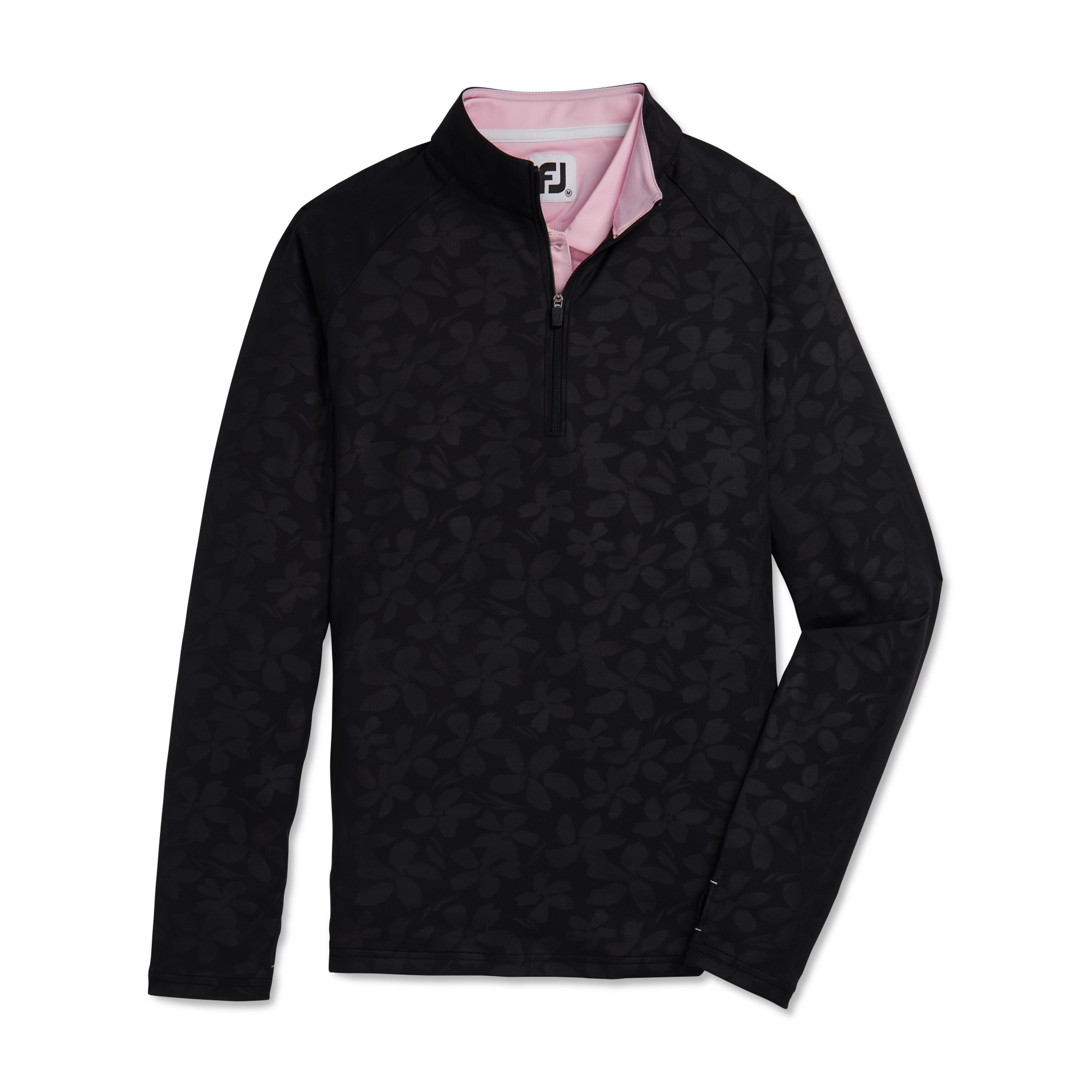 Embossed Quarter-Zip Mid-Layer Women