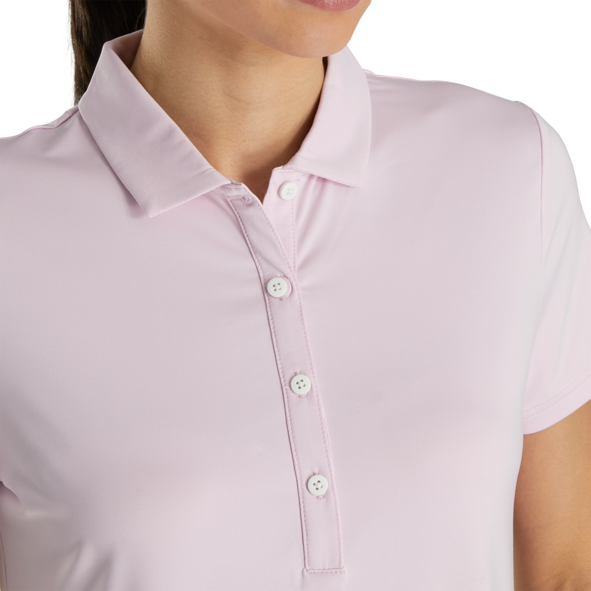 Solid Lisle Self Collar Women