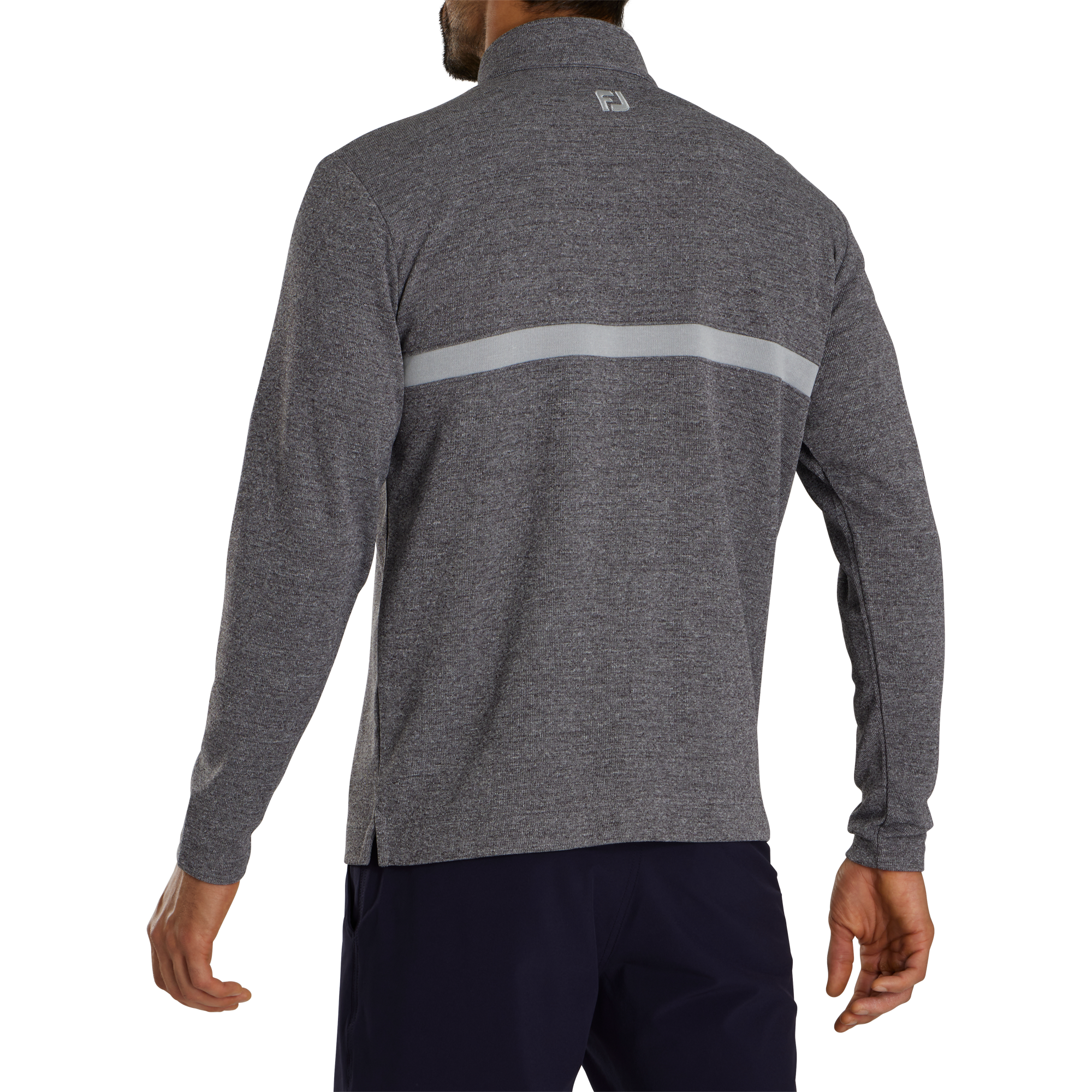 Inset Stripe Mid-Layer Flat Back Rib