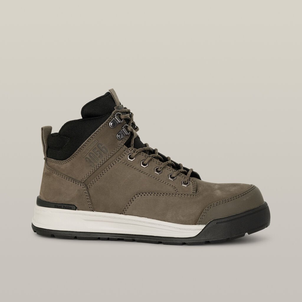 3056 Lace Up & Side Zip Steel Toe Safety Boot - Cedar