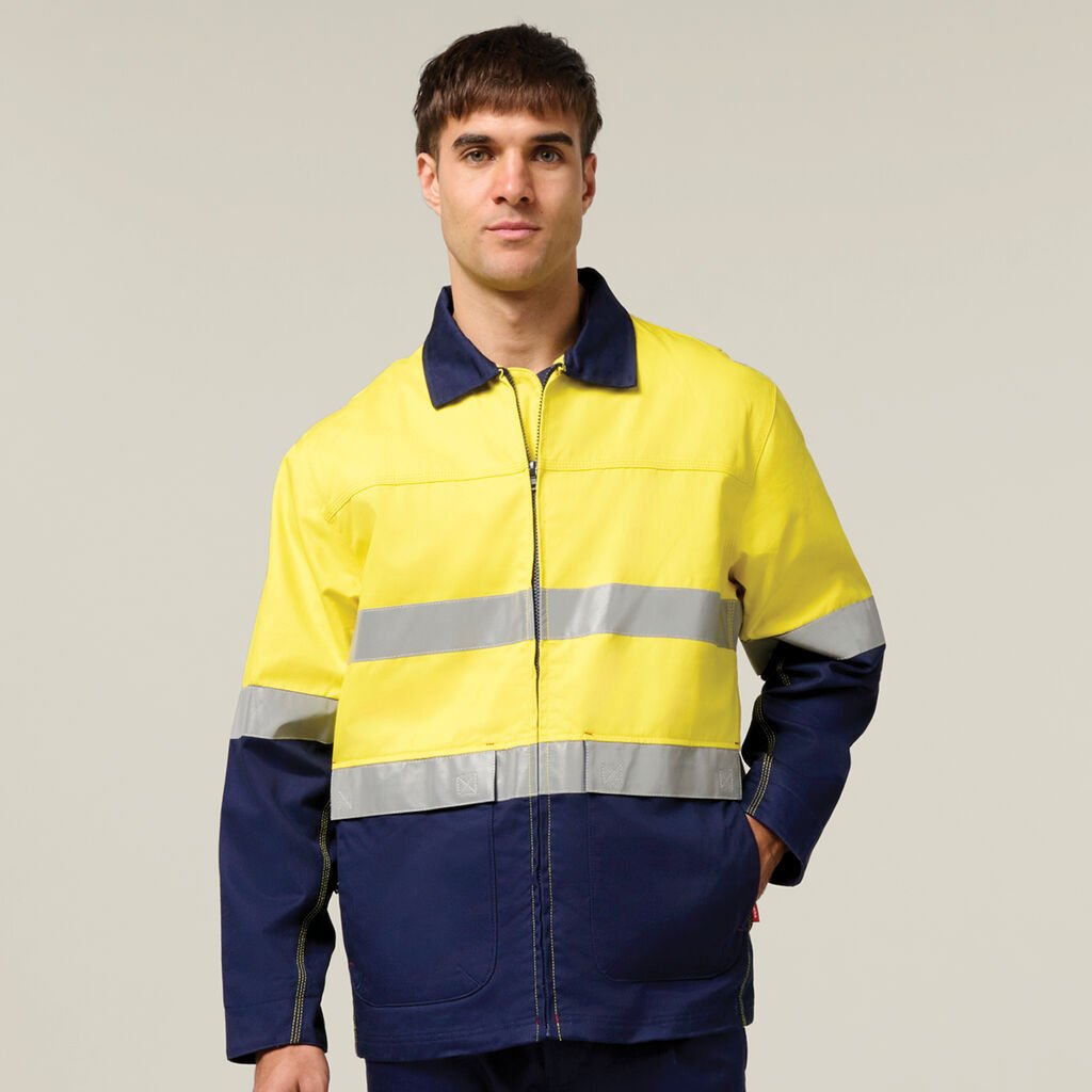 Core Hi-Vis 2 Tone Cotton Drill Taped Jacket