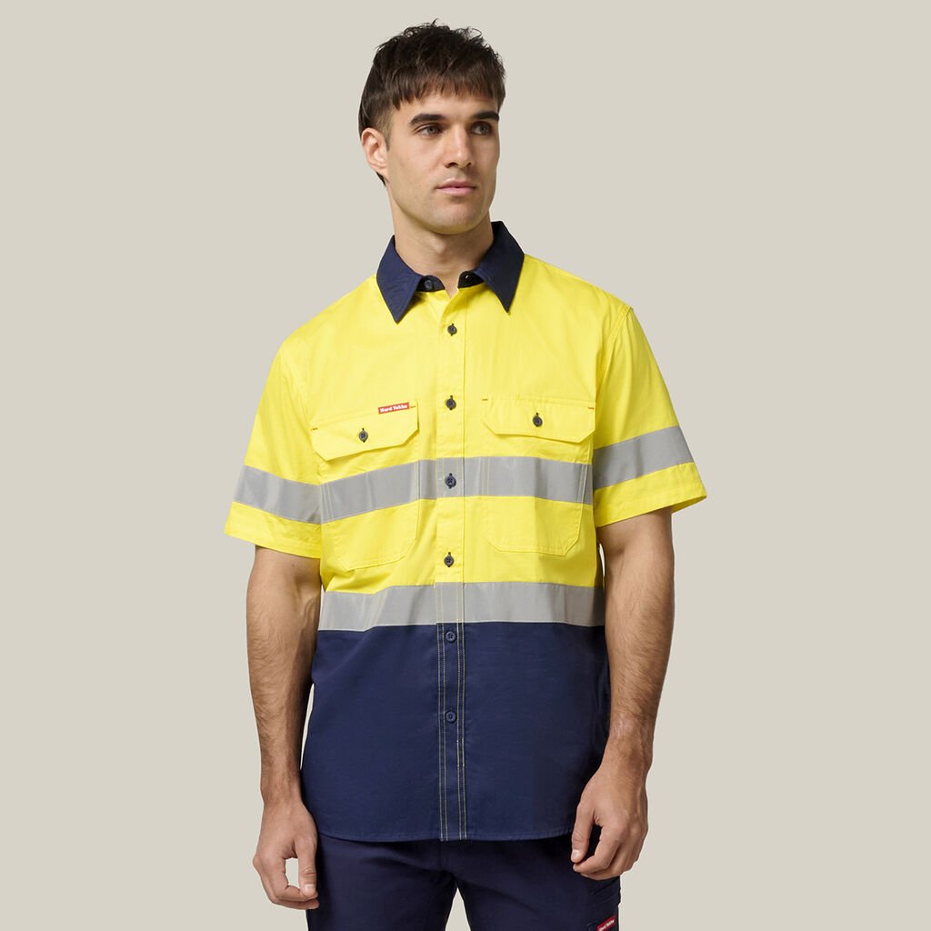 Core Hi-Vis 2 Tone Taped Vented Short Sleeve Shirt