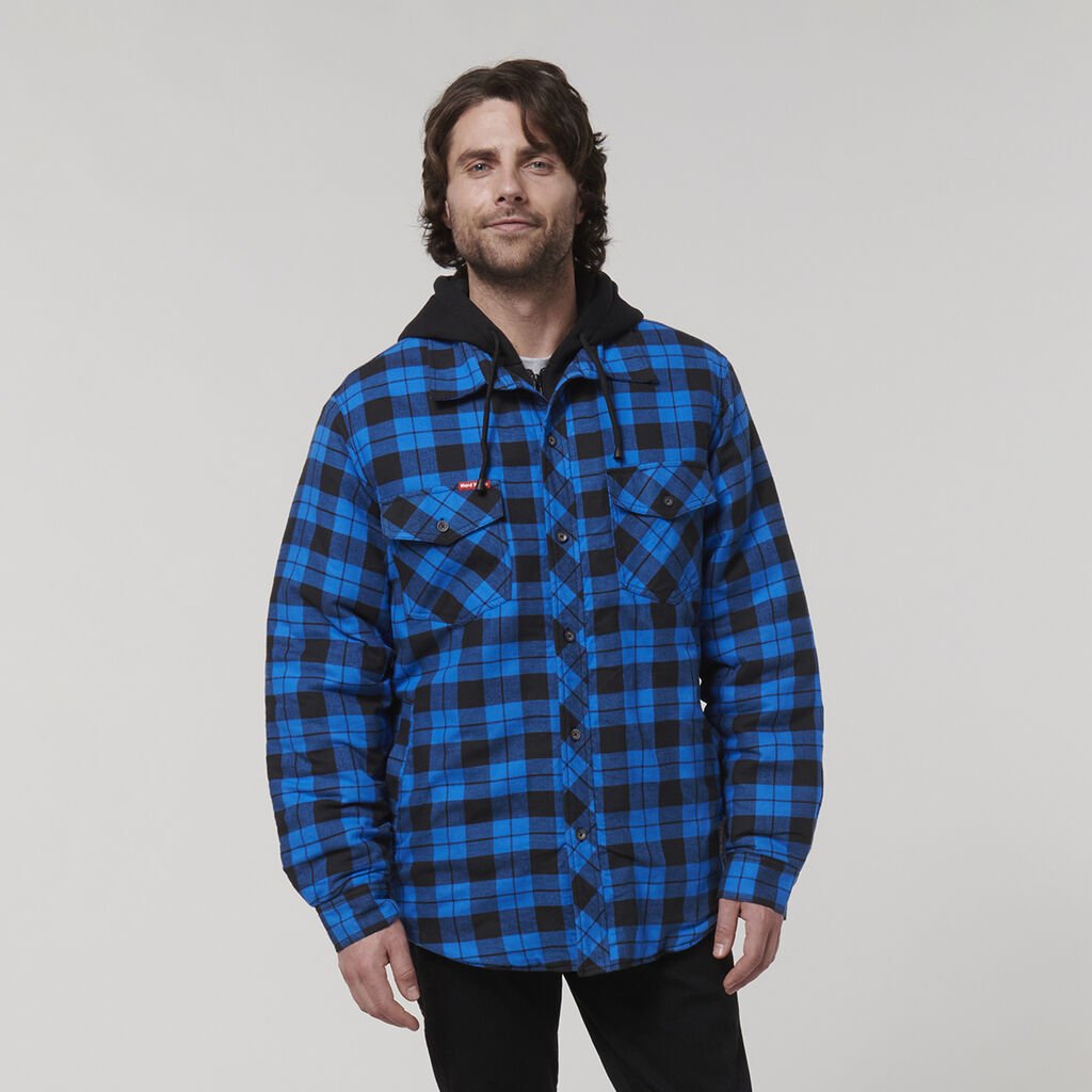 Quilted Flannel Hooded Shacket