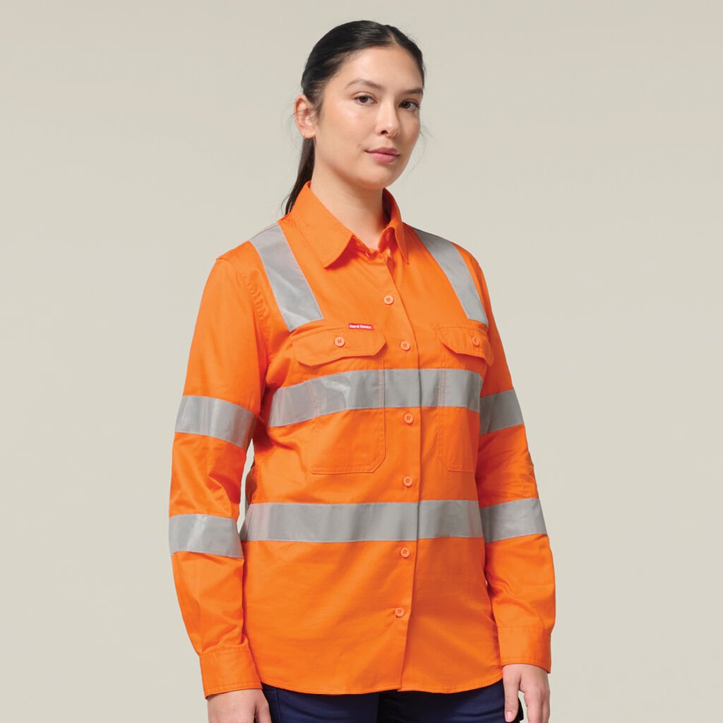 Women's Core Biomotion Hi-vis Taped Long Sleeve Cross Back