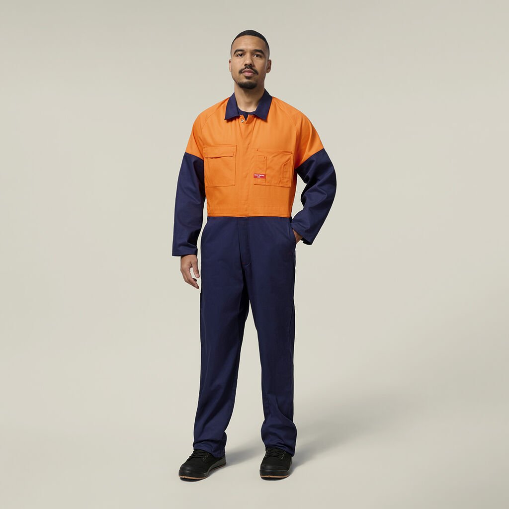 Hi-Vis 2Tone Cotton Drill Coverall