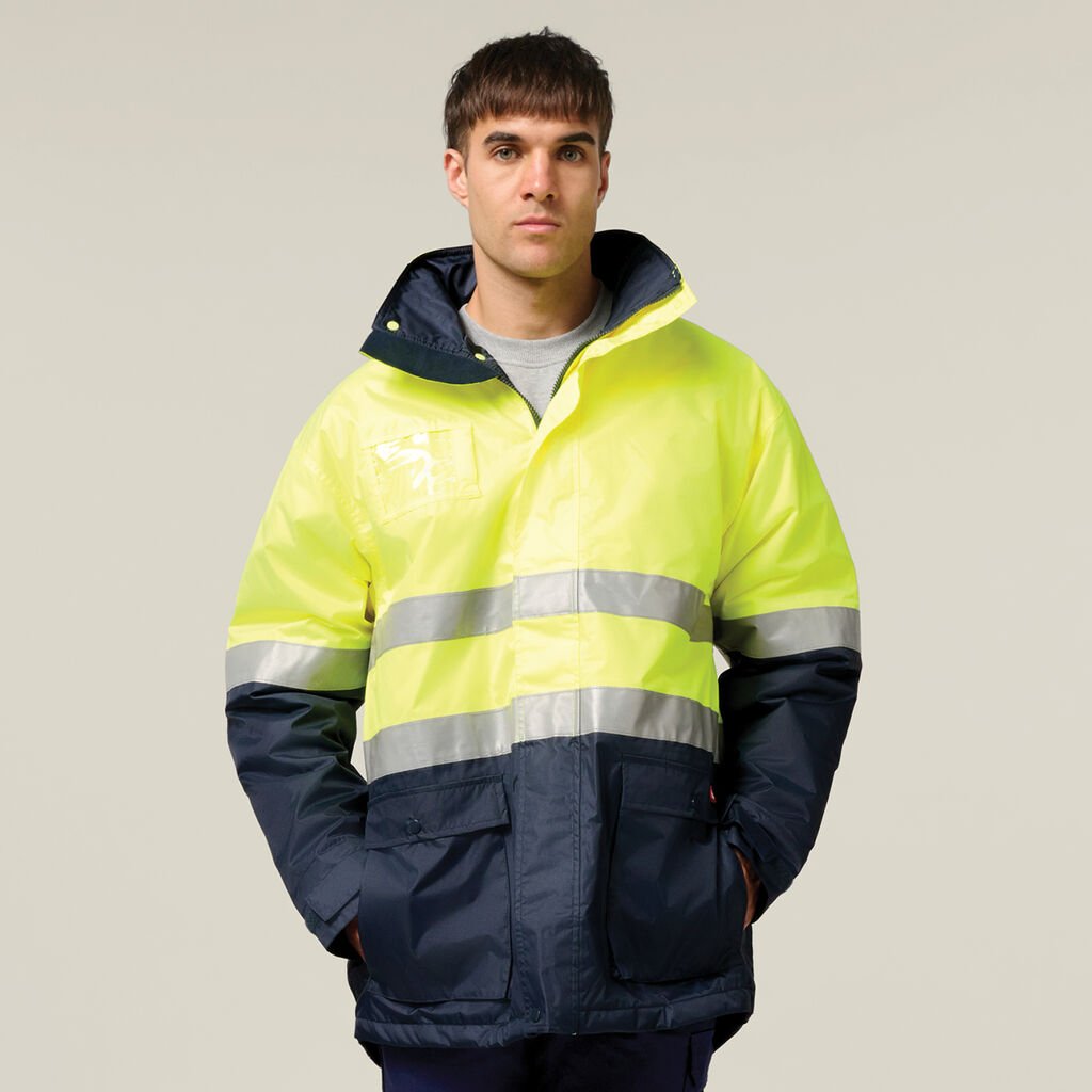 Core Hi-Vis 2 Tone Taped Quilted Waterproof Jacket