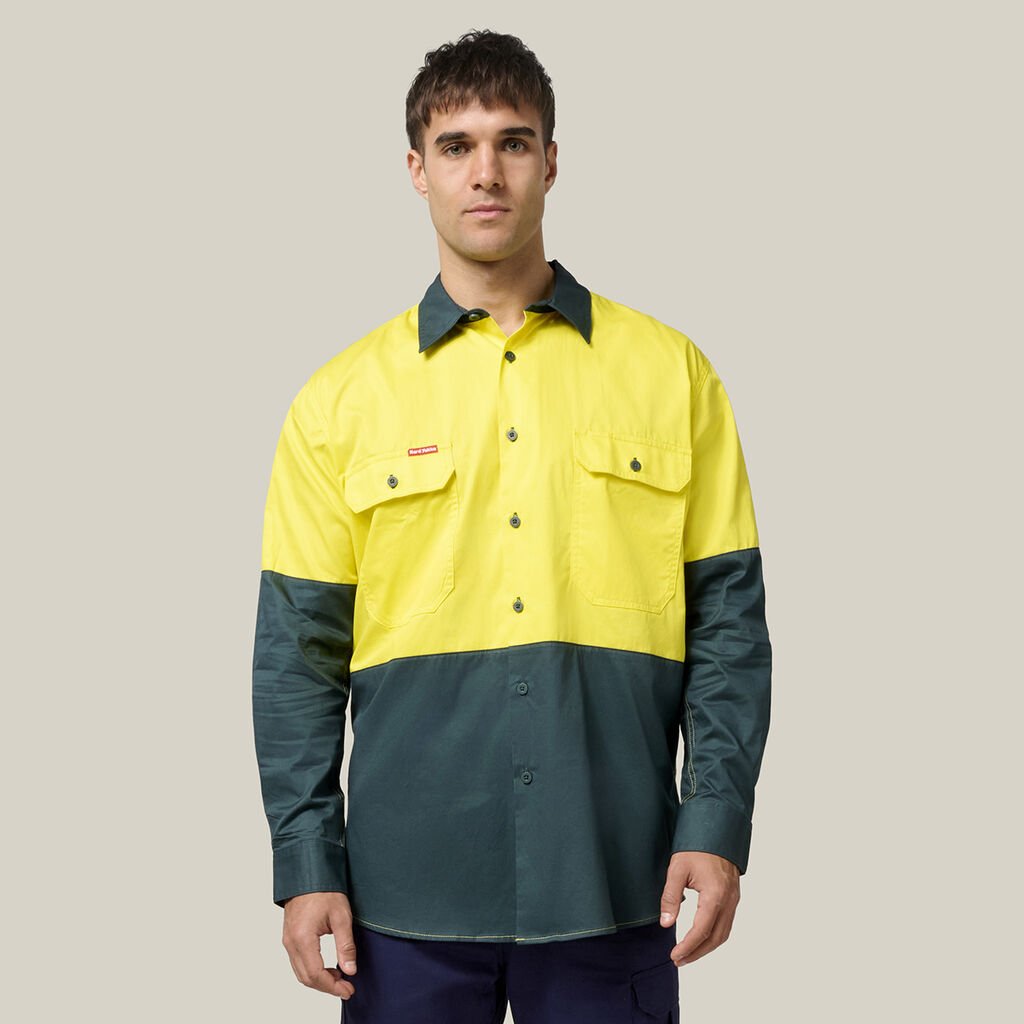 Core Hi-Vis 2 Tone Vented Long Sleeve Shirt