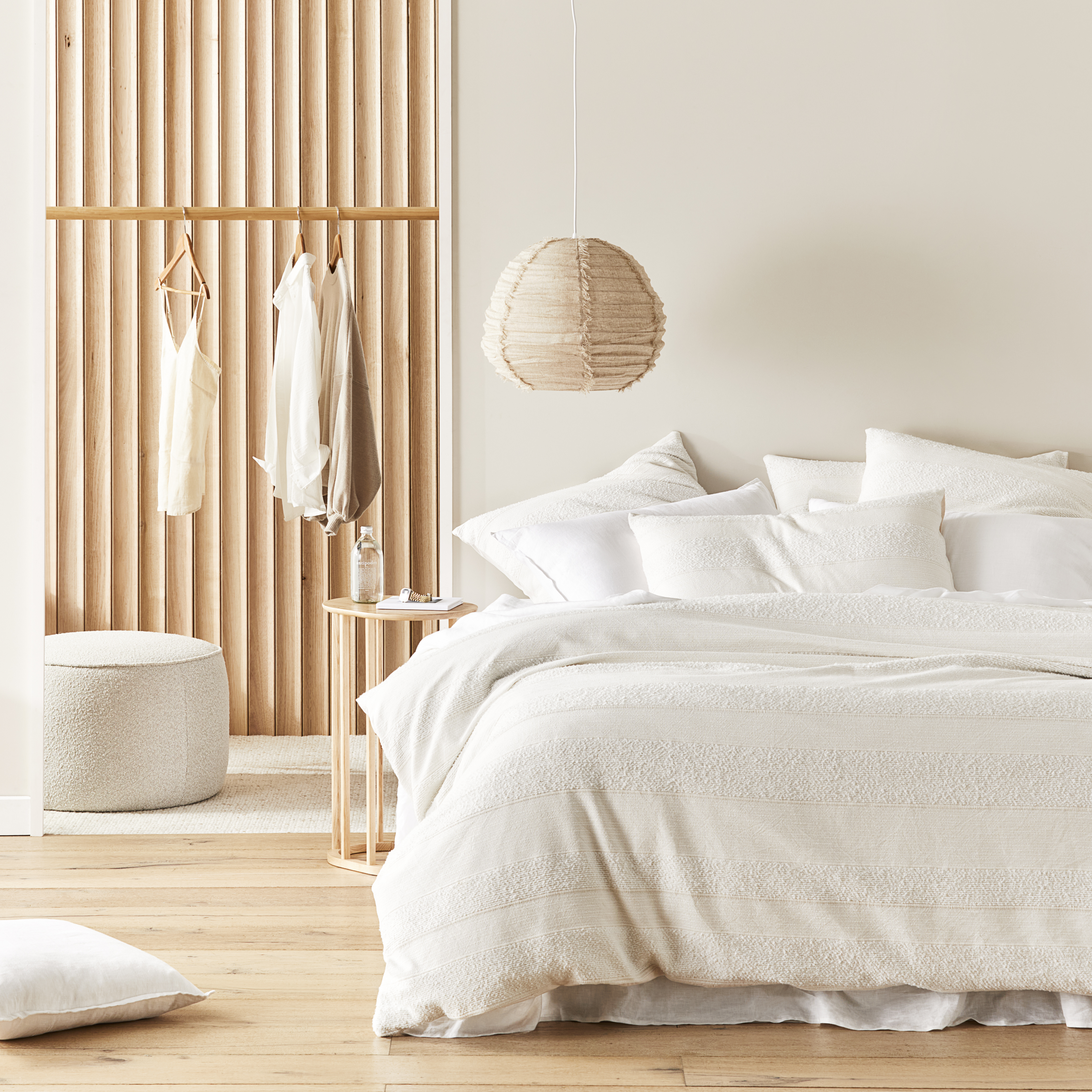 Billie Boucle Off White Quilt Cover Separates