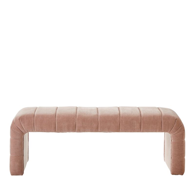 Carson Dusty Rose Bench Seat