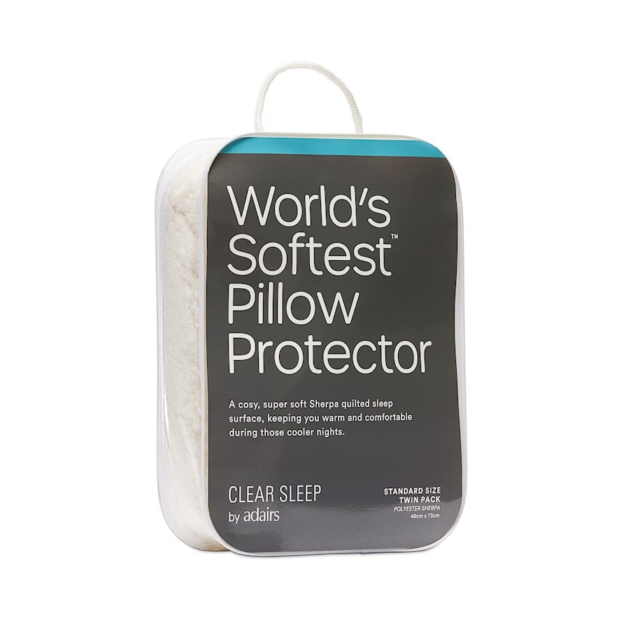 Worlds Softest Sherpa Pillow Protectors Twin Pack - Standard Pillow
