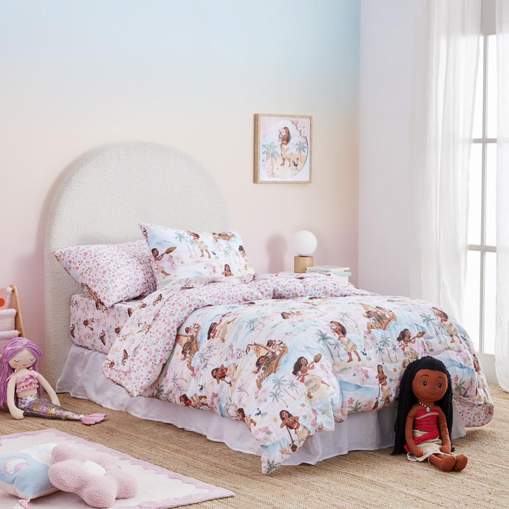 Disney Moana Loves The Sea Sunset Quilted Quilt Cover Set