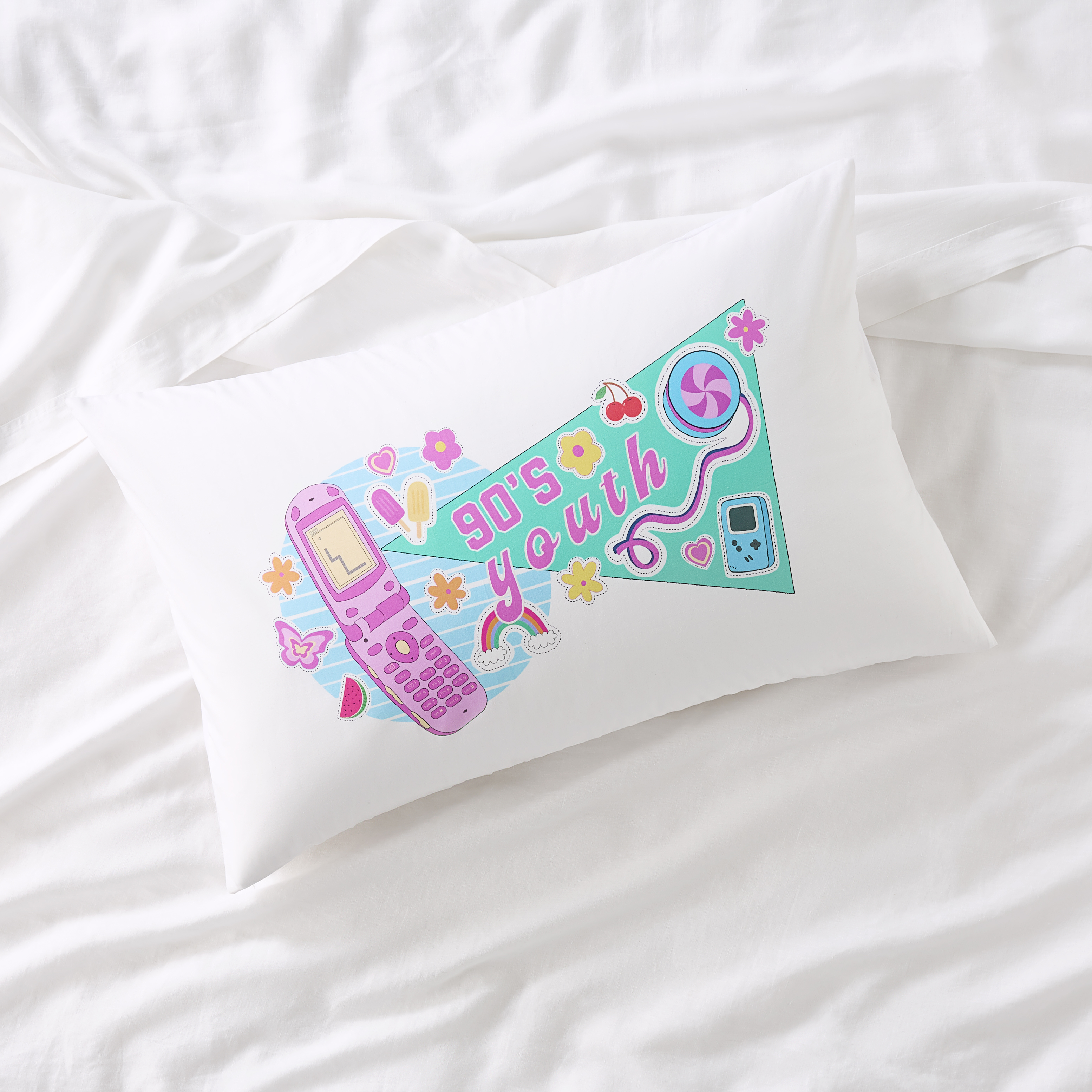Generations 90's Youth Text Pillowcase