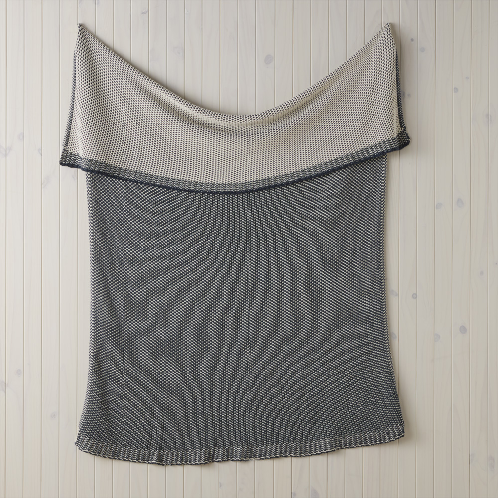 Gwen Indigo Blue Knit Throw