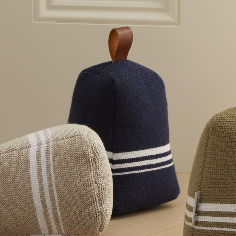 Spencer Blue & White Door Stop