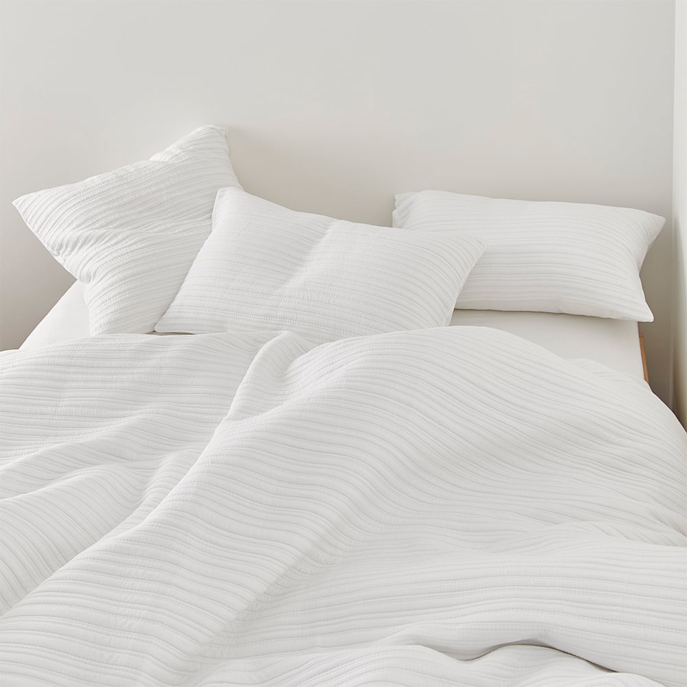 Hayman White Quilted Quilt Cover Set + Separates