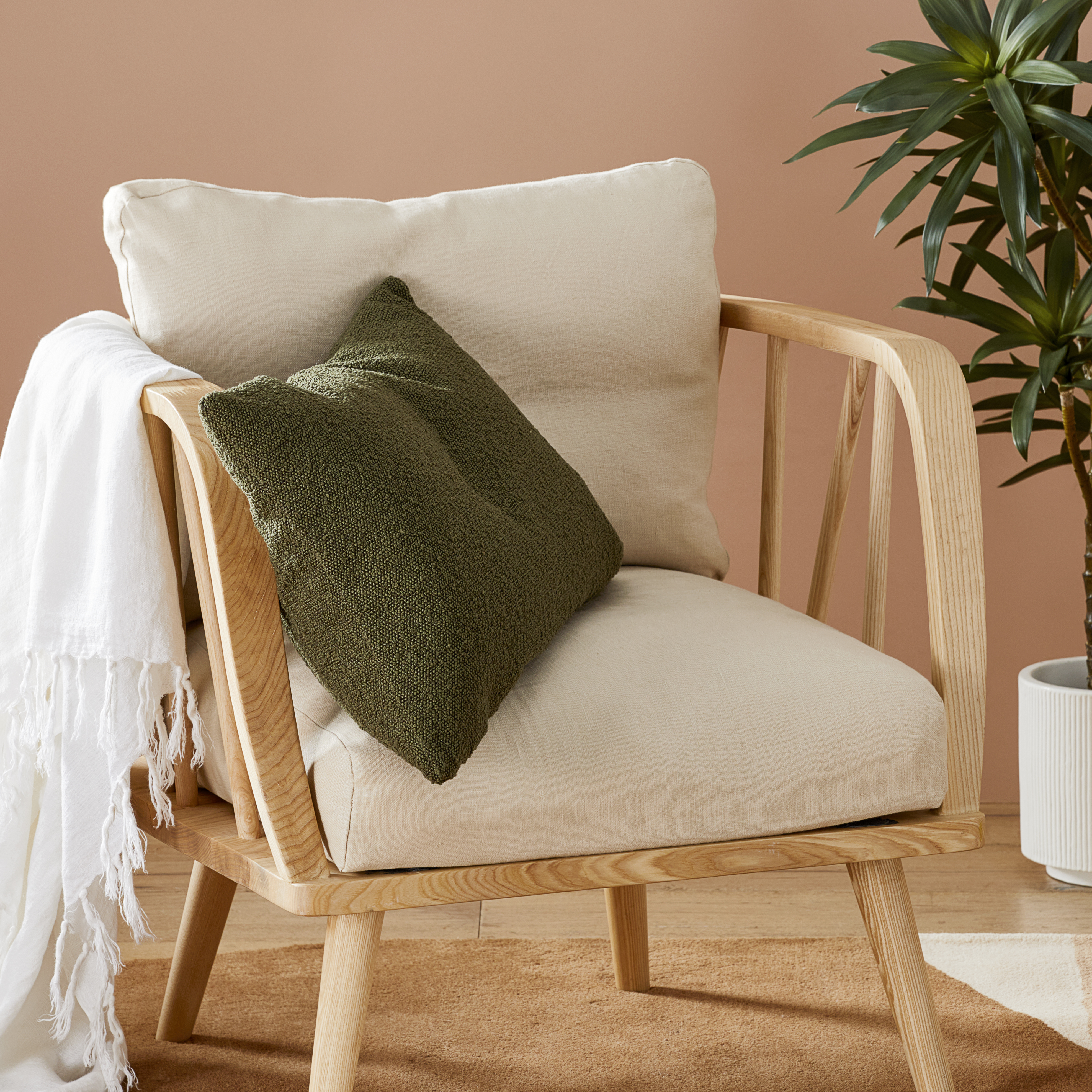 Otis Forest Boucle Long Cushion