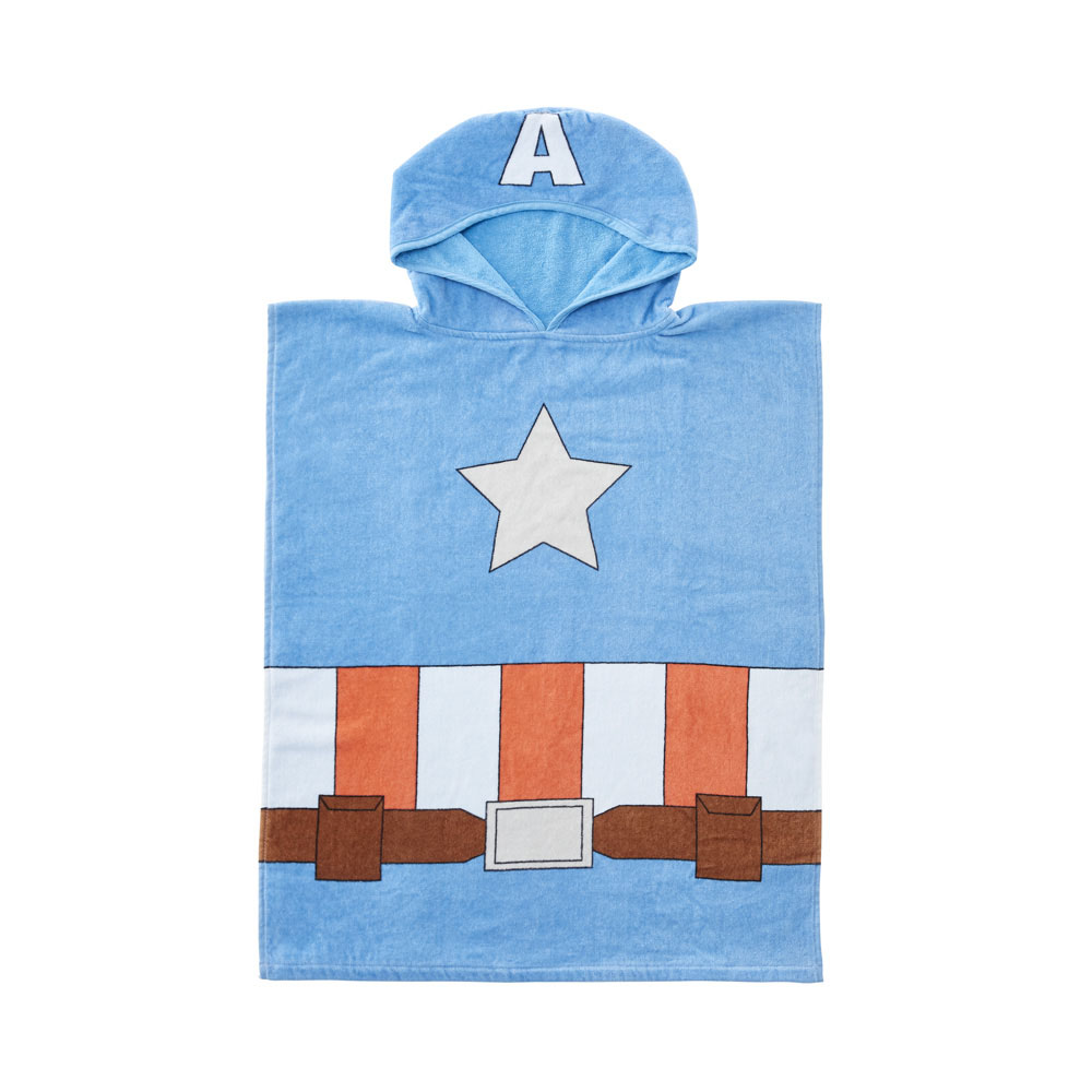 Marvel Avengers Assemble Captain America Hooded Towel