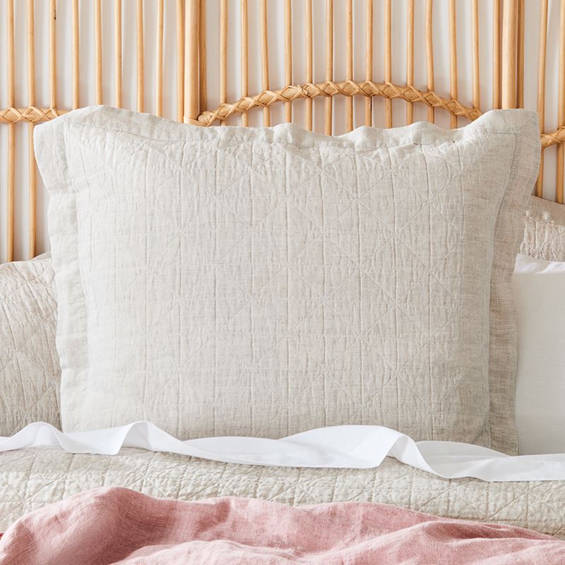 Vintage Washed Linen Linen Quilted Quilt Cover Separates