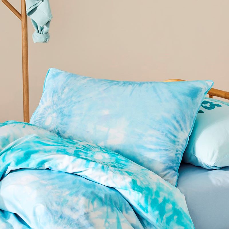Tie Dye Blue Quilt Cover Set