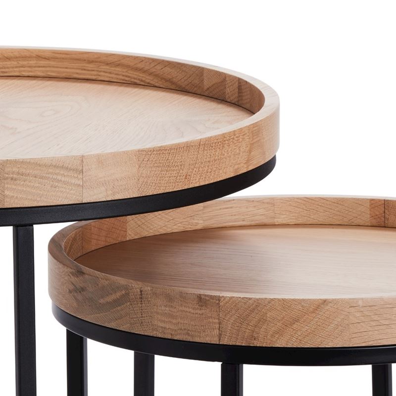 Salvador Black & Natural Nesting Table