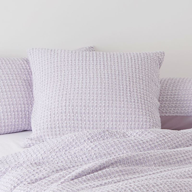 Ren Waffle Lavender Pillowcases