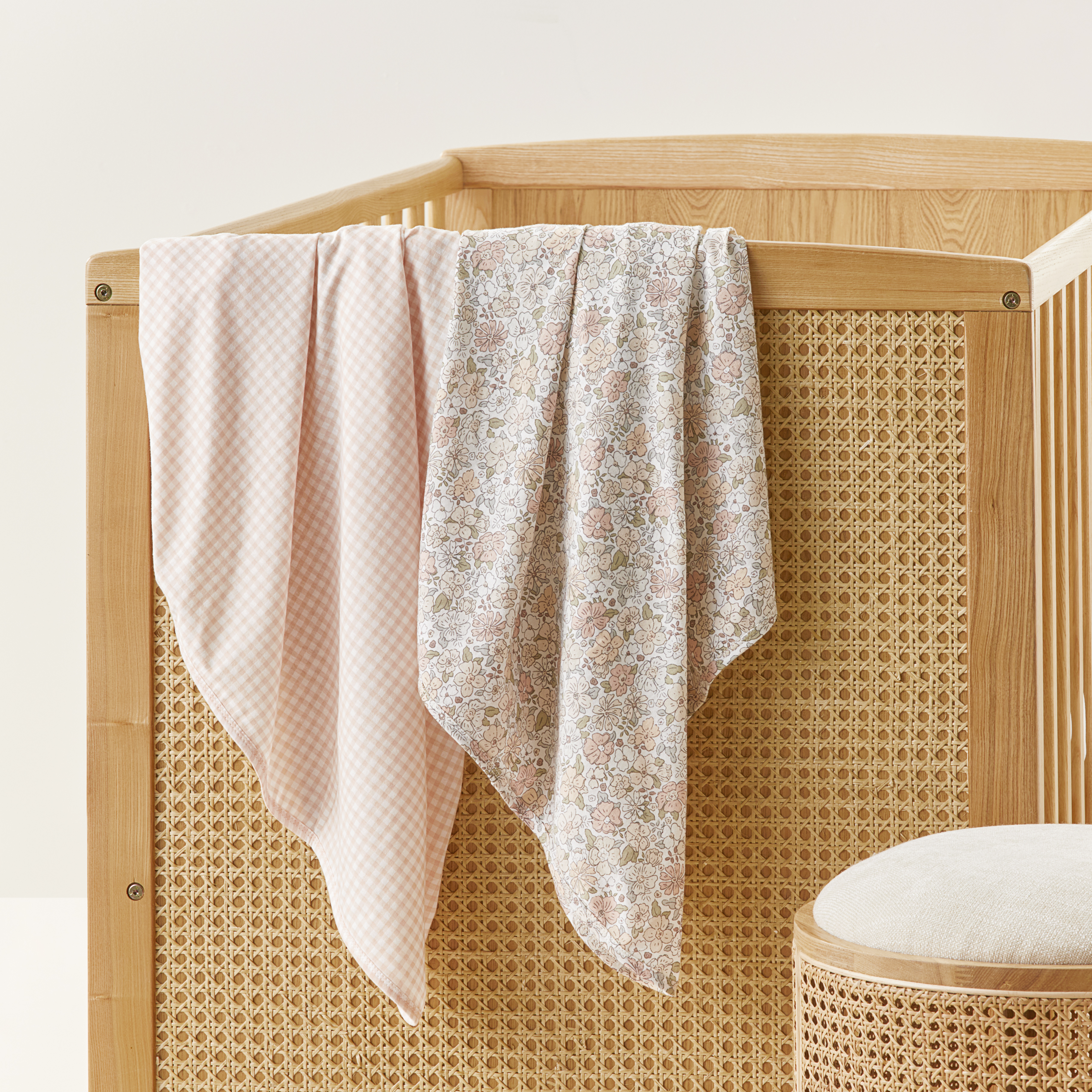 Vada Vintage Floral Jersey Swaddles 2pk