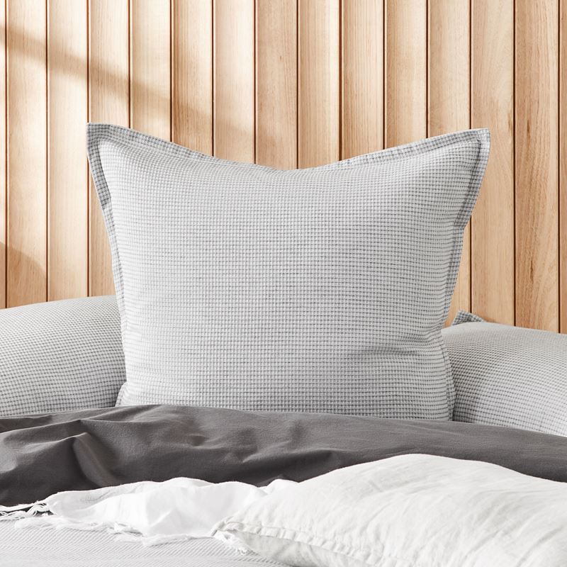 Berlin Waffle Grey Marle Quilt Cover Set + Separates