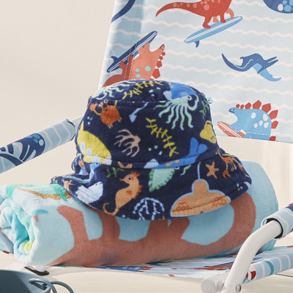 Kids Sealife Beach Bucket Hat