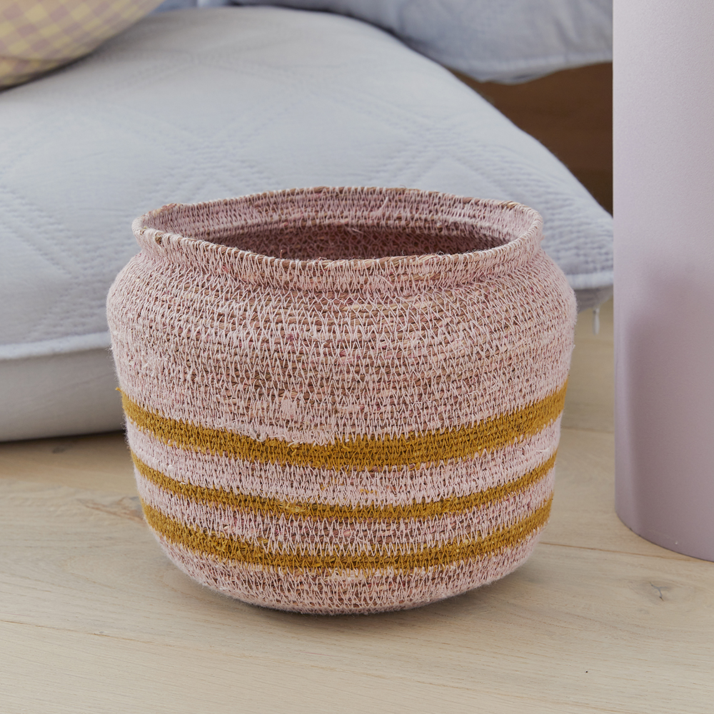 Sicily Mustard & Mauve Basket