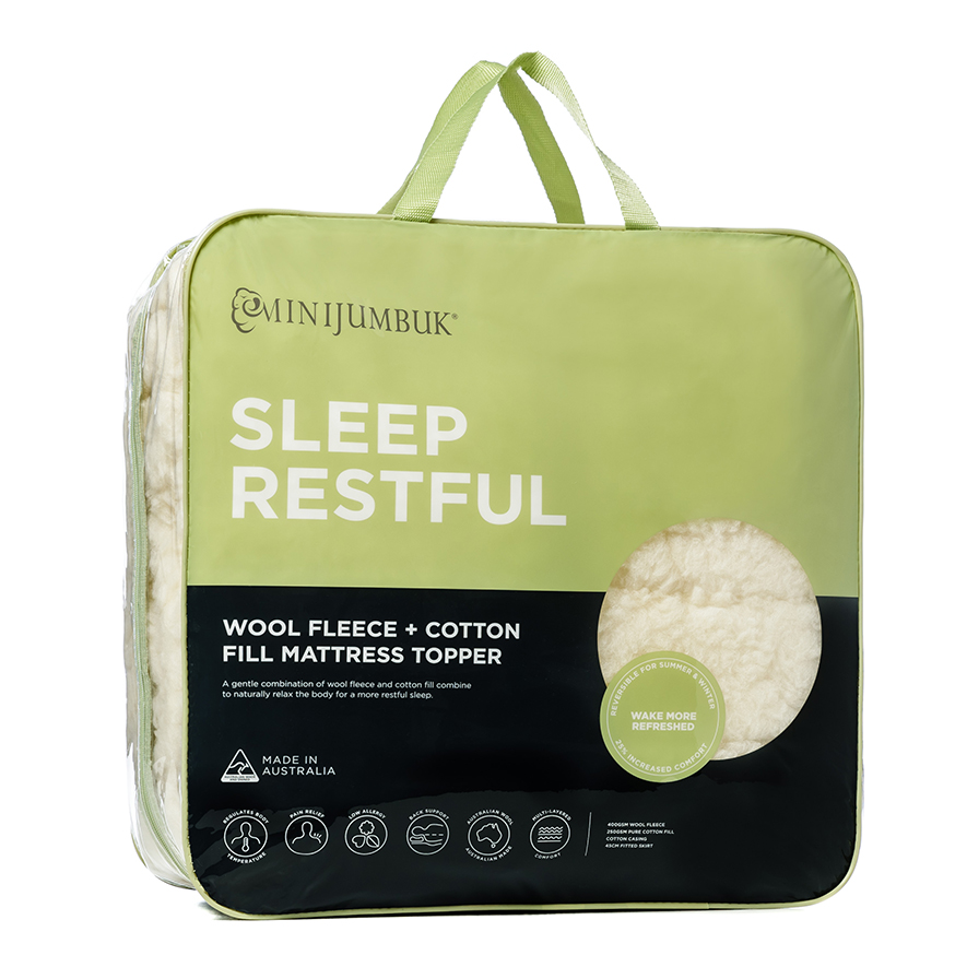 Sleep Restful Wool Mattress Topper