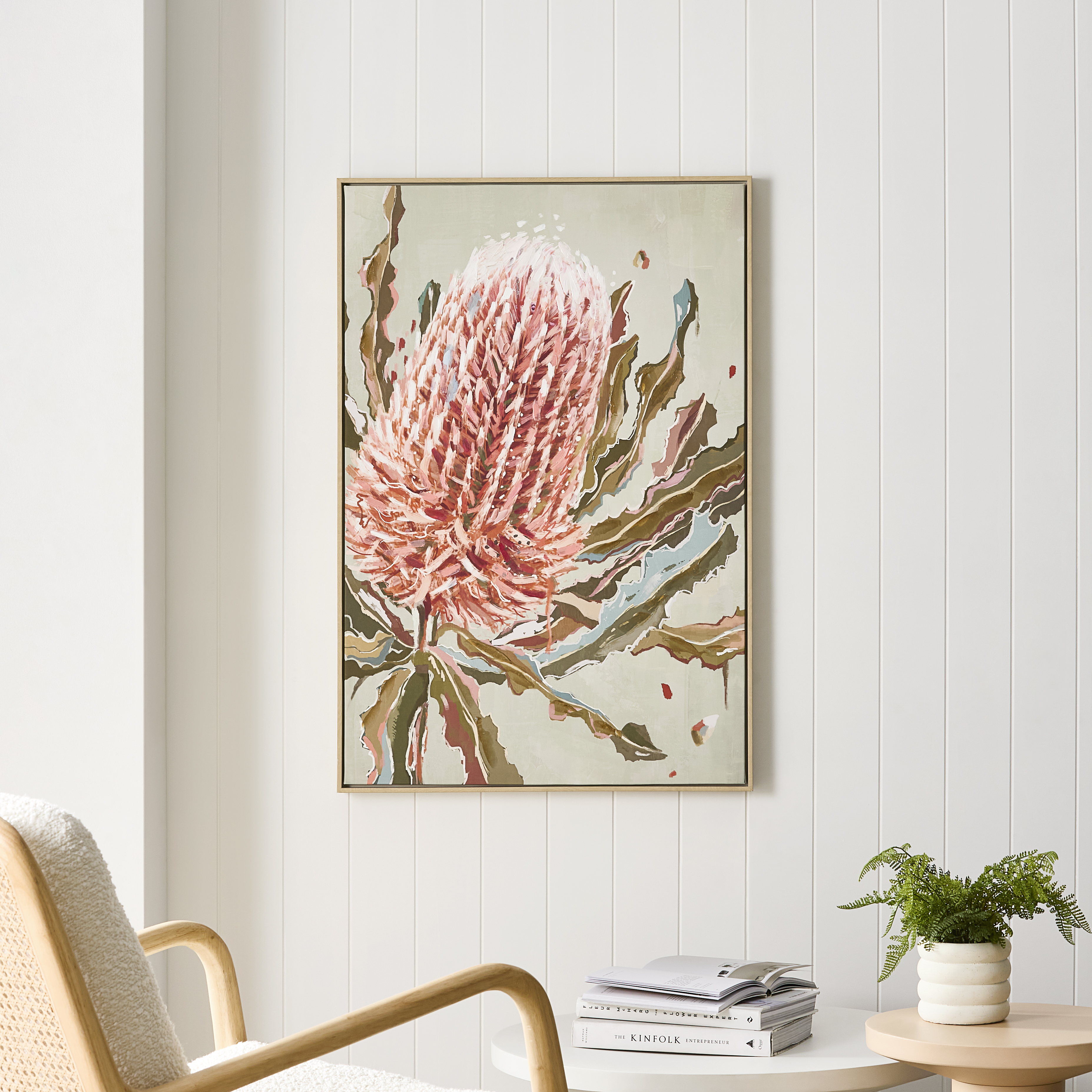 Native Sage Banksia Canvas
